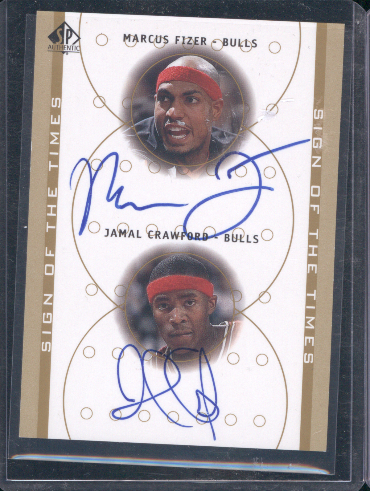 2000-01 Upper Deck SP Authentic Sign of the Times #FIJC Marcus Fizer & Jamal Crawford — front
