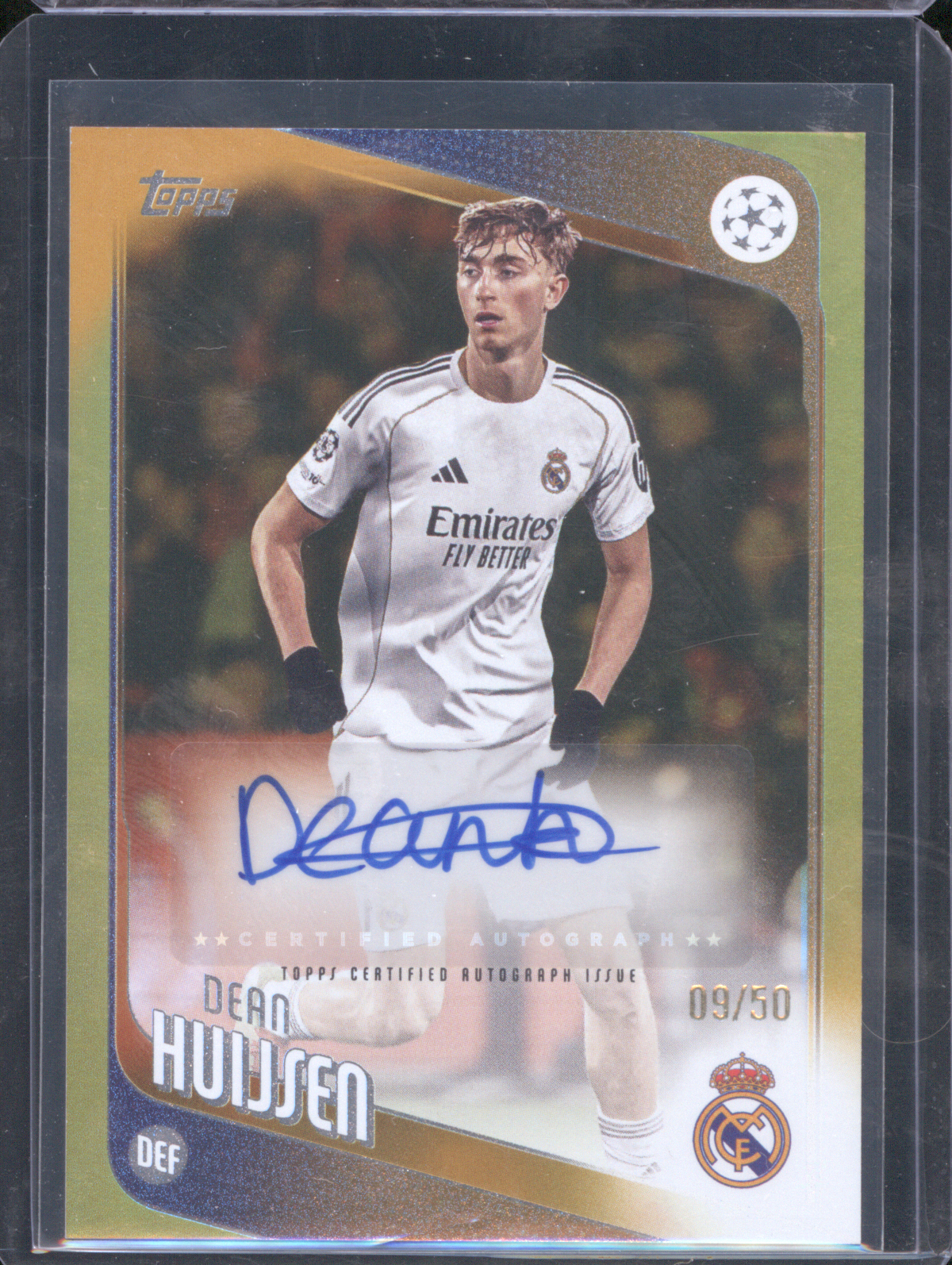 2025-26 Topps UEFA Club Competitions #39 Dean Huijsen — front