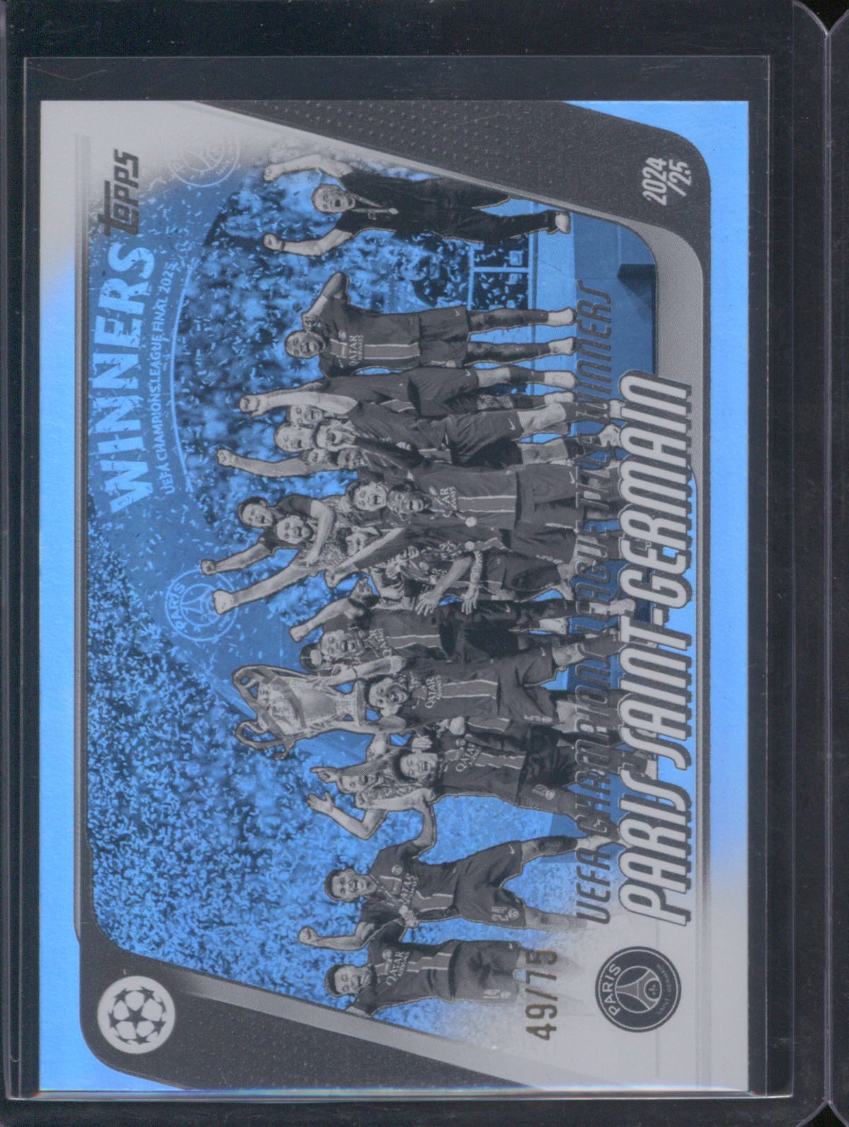 2025-26 Topps UEFA Club Competitions #166 Paris Saint Germain Title Winners — front
