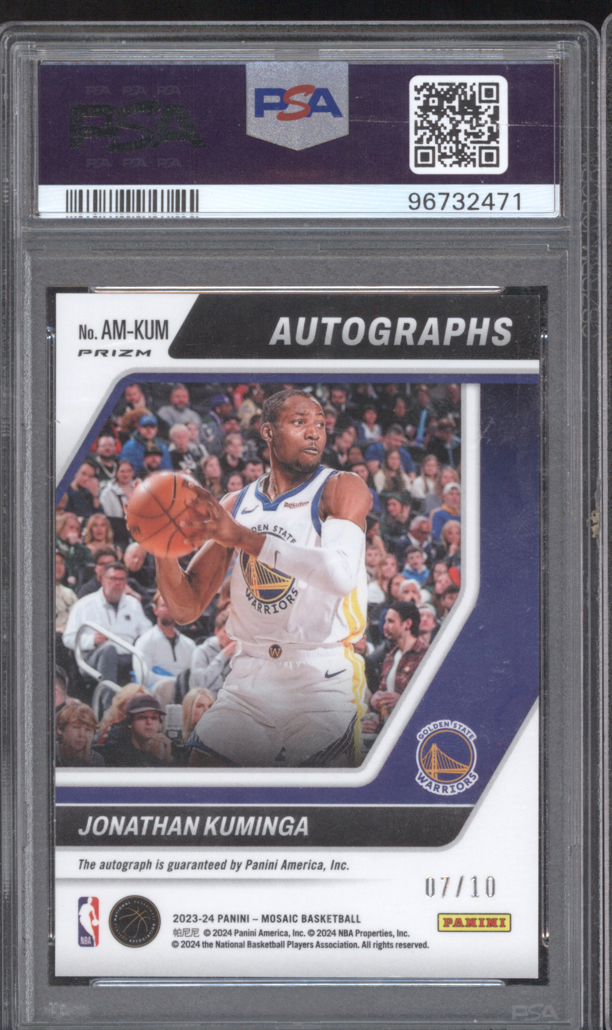 2023-24 Panini Mosaic Basketball #AM-KUM Jonathan Kuminga — front