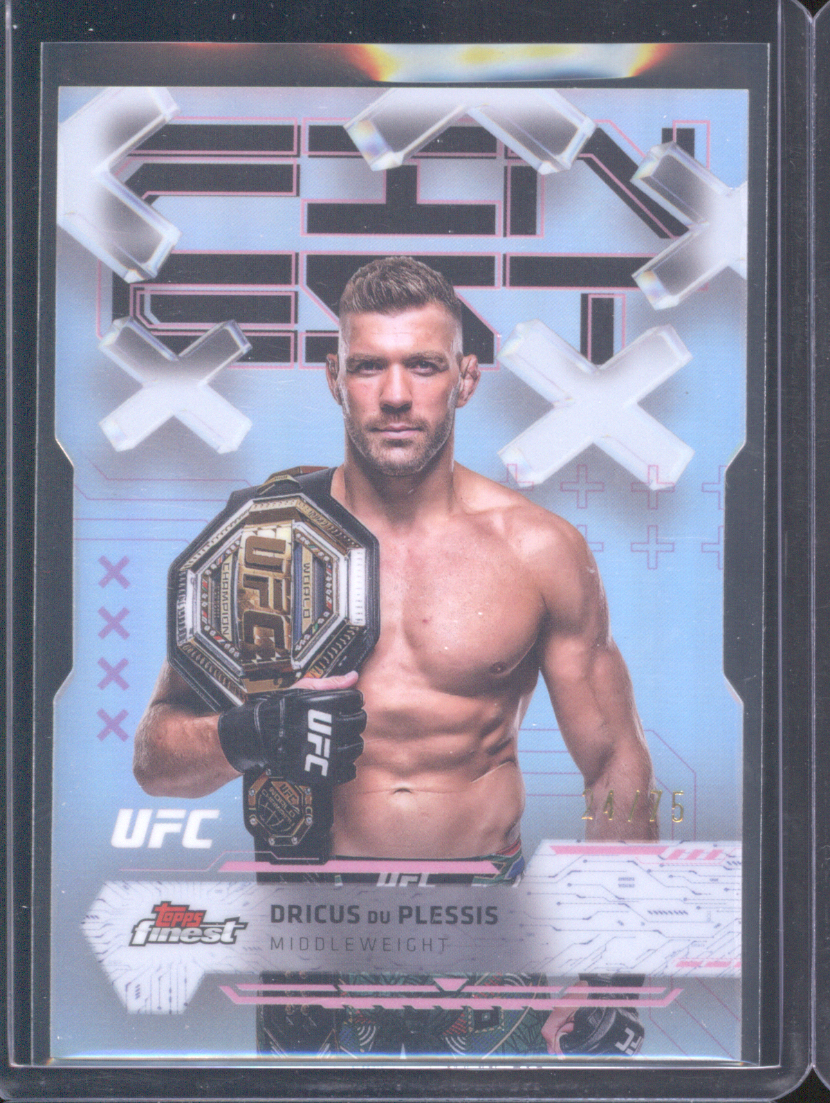 2025 Topps Finest UFC #14 Dricus Du Plessis — front