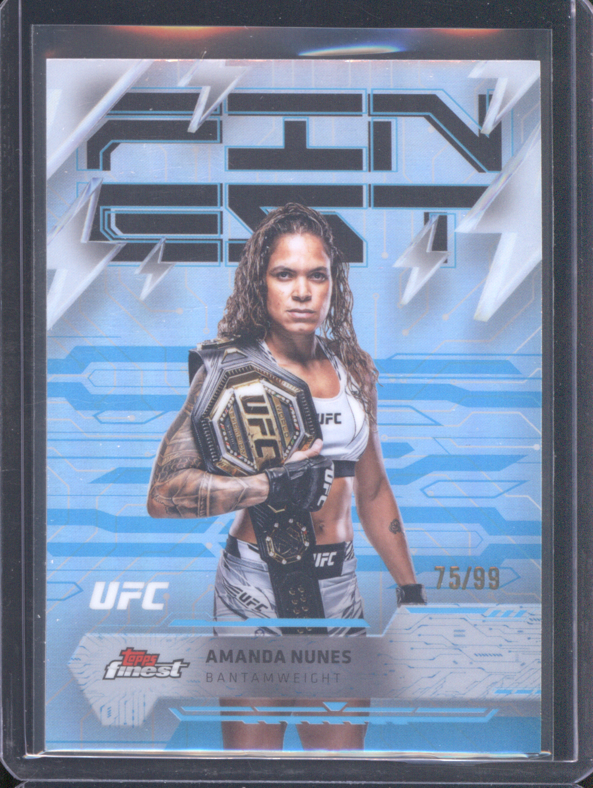 2025 Topps Finest UFC #252 Amanda Nunes — front