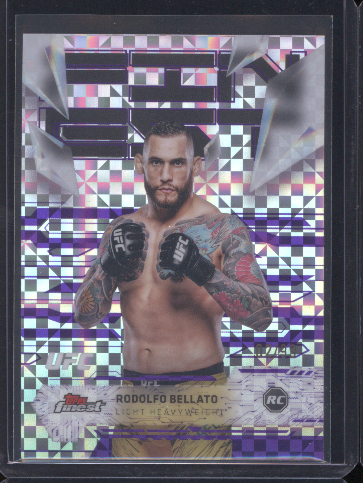2025 Topps Finest UFC #171 Rodolfo Bellato — front