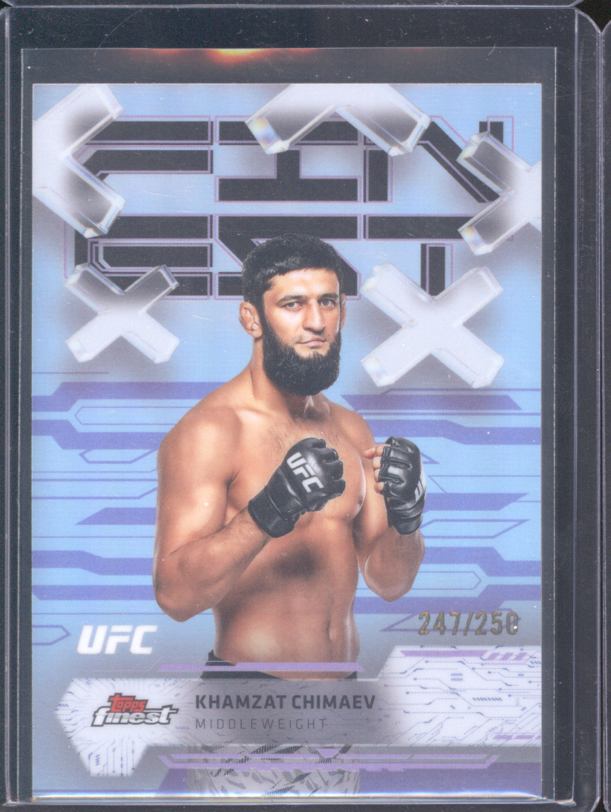 2025 Topps Finest UFC #24 Khamzat Chimaev — front