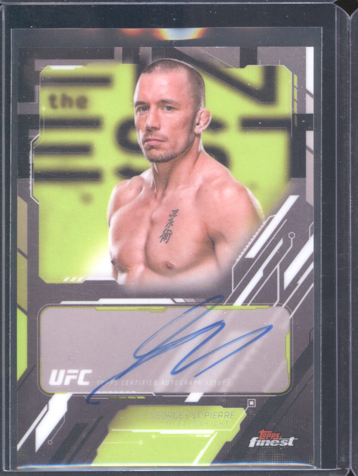 2025 Topps Finest UFC #TFA-GS Georges St-Pierre — front
