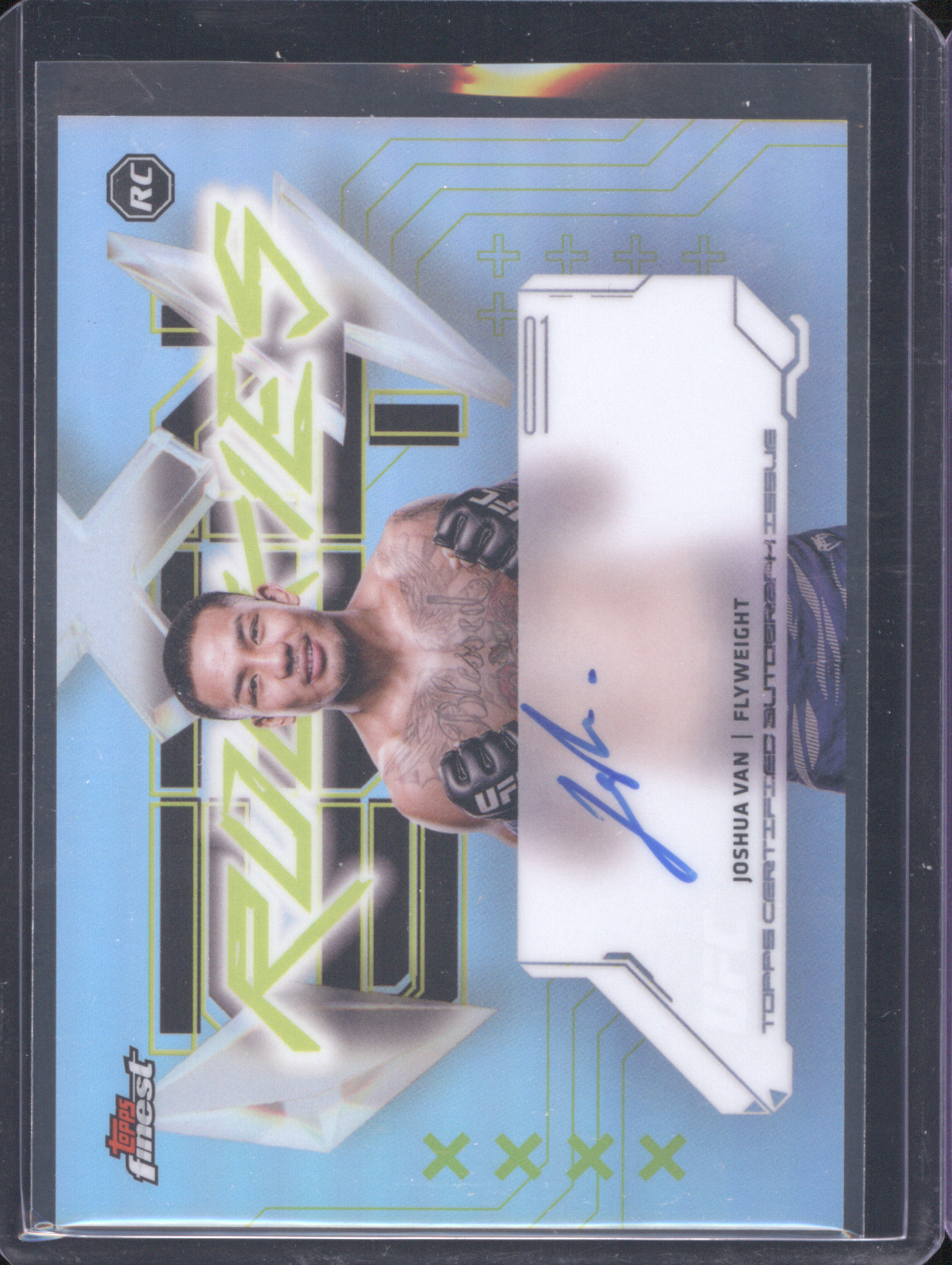 2025 Topps Finest UFC #FRA-JV Joshua Van — front