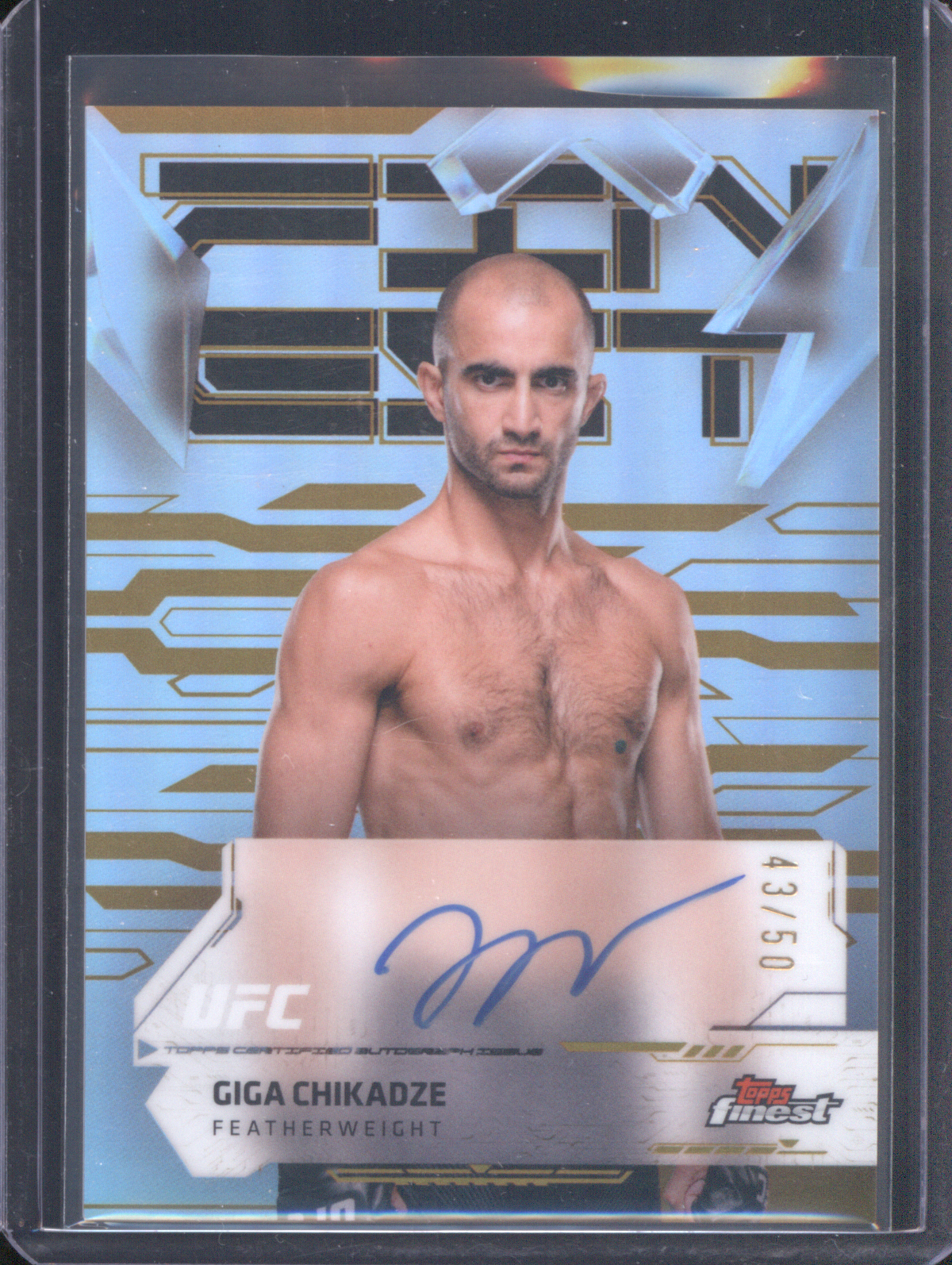 2025 Topps Finest UFC #FA-GC Giga Chikadze — front