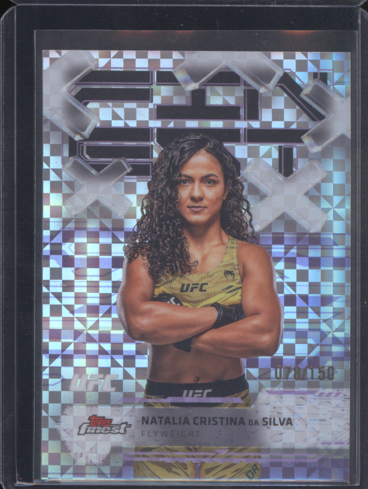 2025 Topps Finest UFC #38 Natalia Cristina da Silva — front