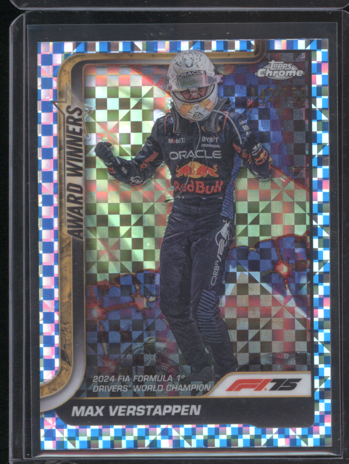 2024 Topps Chrome Formula 1 #142 Max Verstappen Award Winners — front