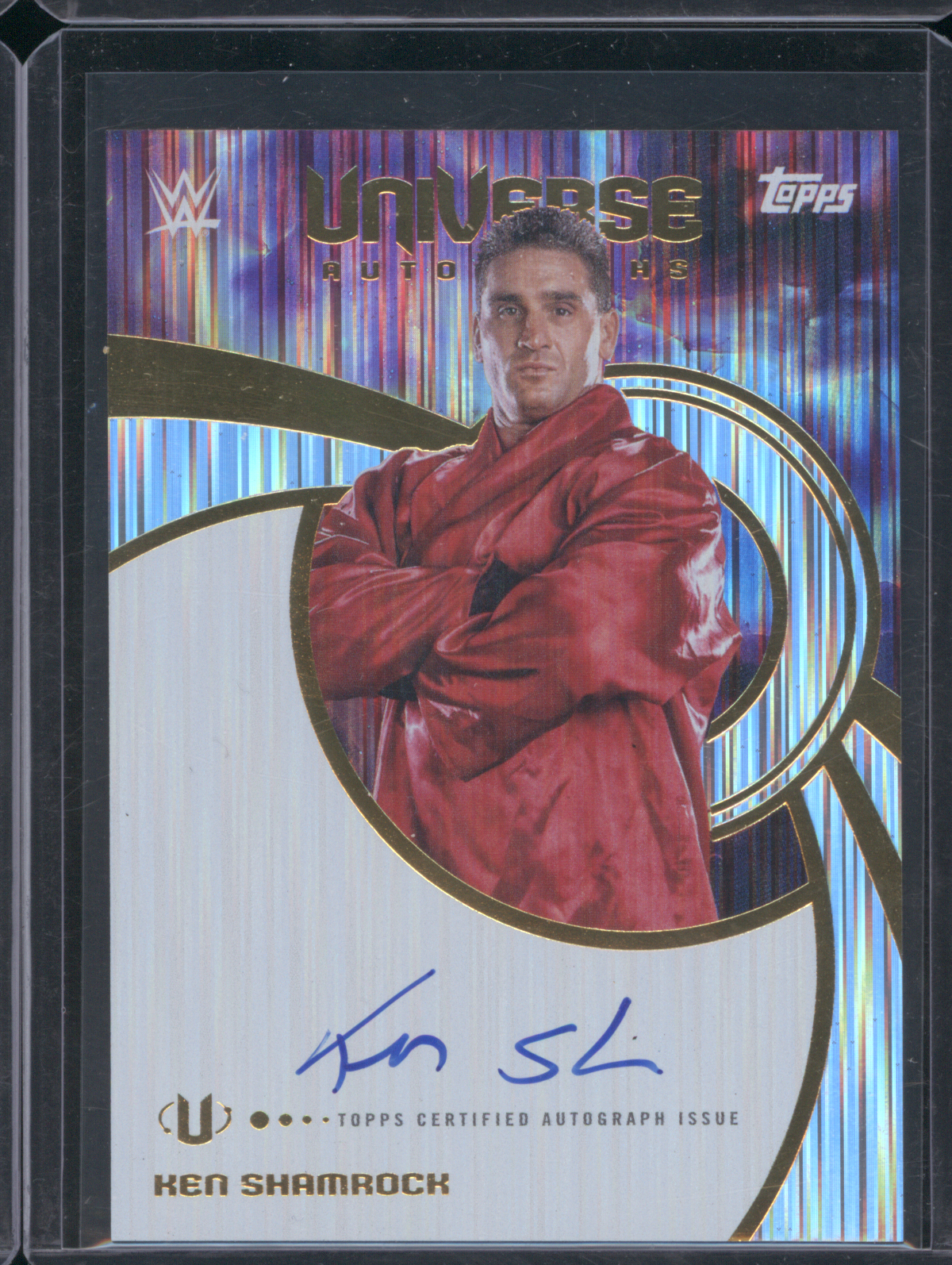 2025 Topps Universe WWE Autographs #UNA-KSH Ken Shamrock — front