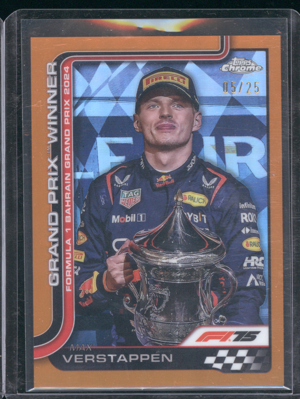 2025 Topps Chrome Formula 1 #93 Max Verstappen Grand Prix Winner — front