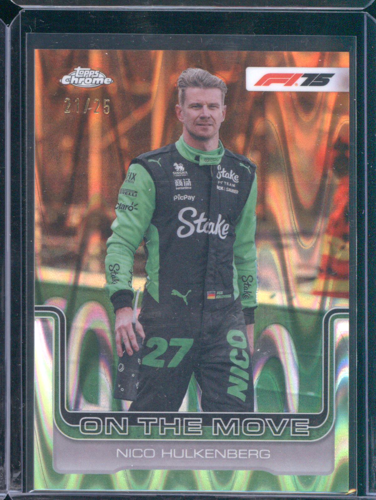 2025 Topps Chrome Formula 1 #188 Nico Hulkenberg On The Move — front