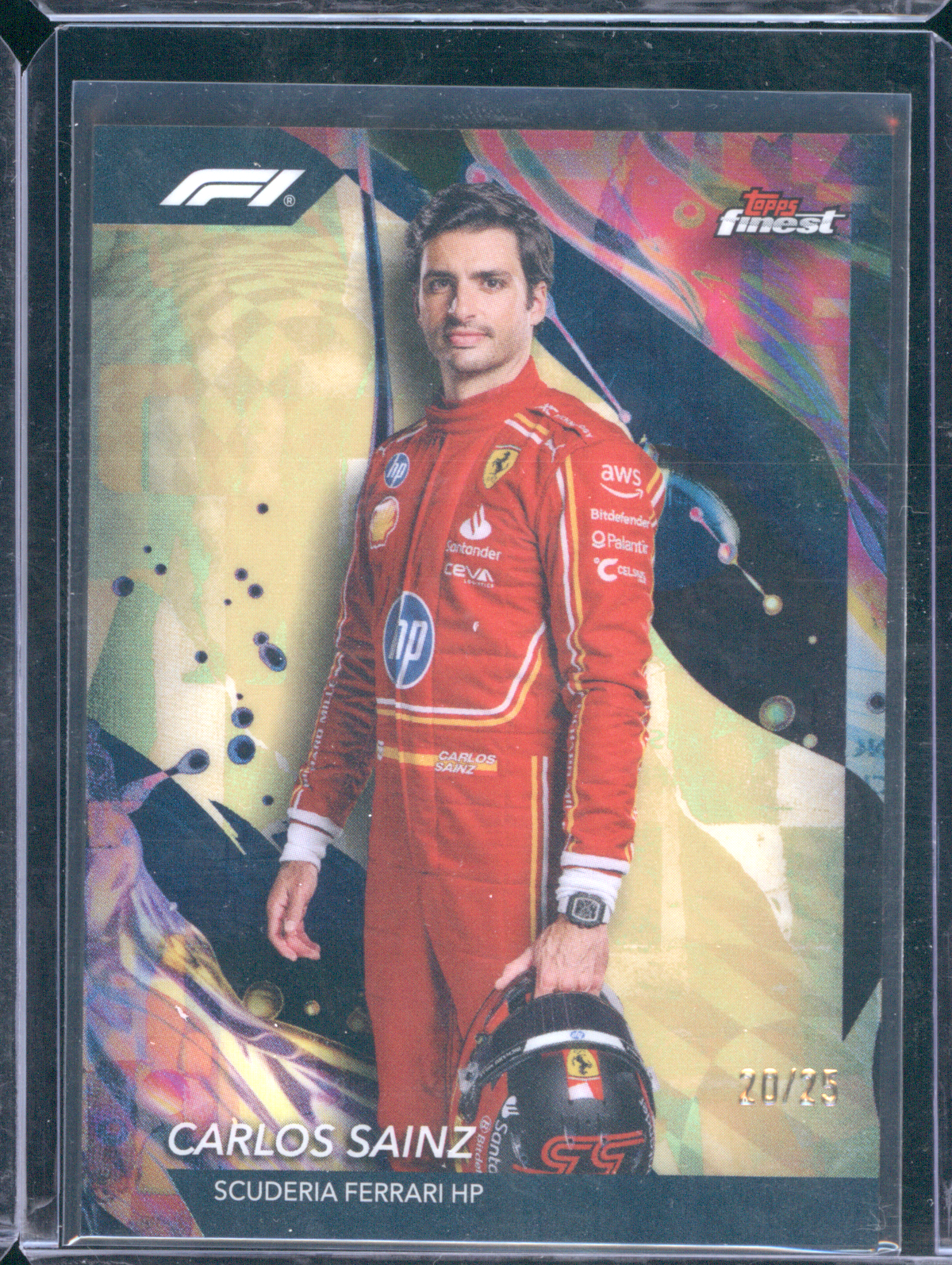 2024 Topps Finest Formula 1 #4 Carlos Sainz Scuderia Ferrari HP — front
