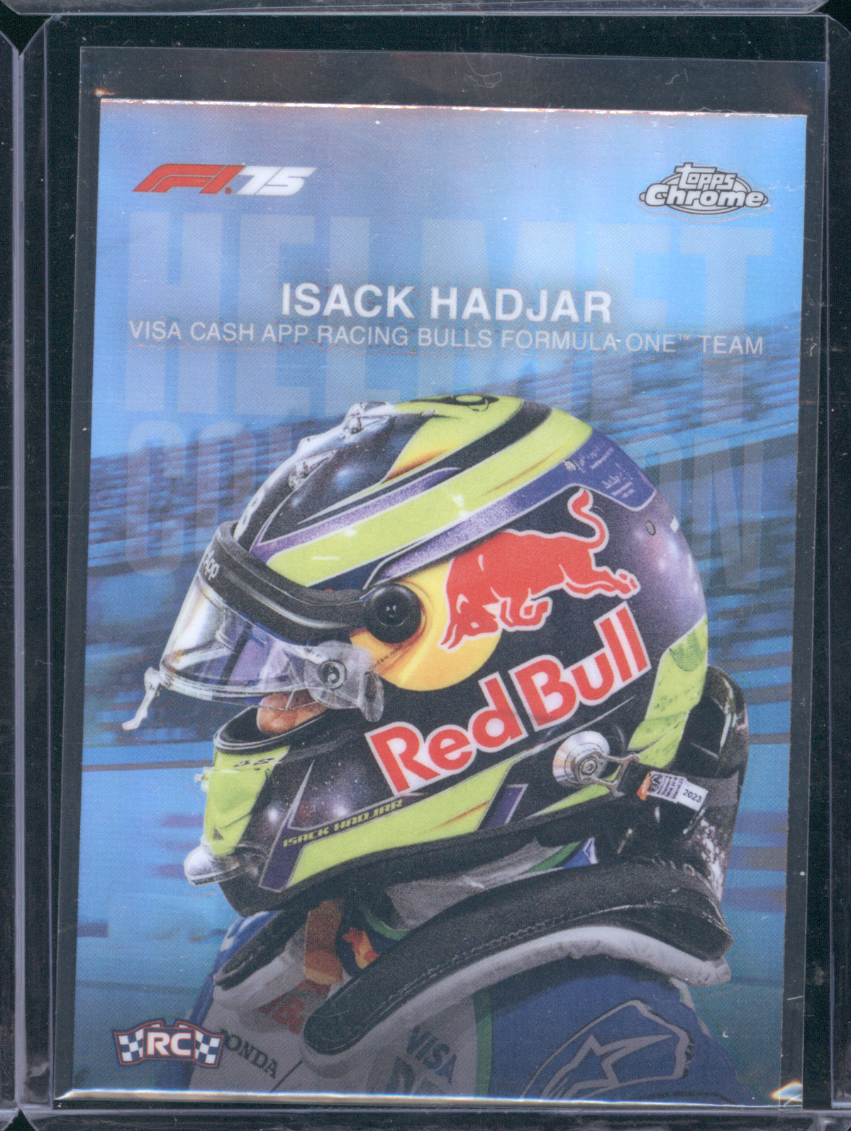 2025 Topps Chrome Formula 1 #HC-5 Isack Hadjar Helmet Collection — front