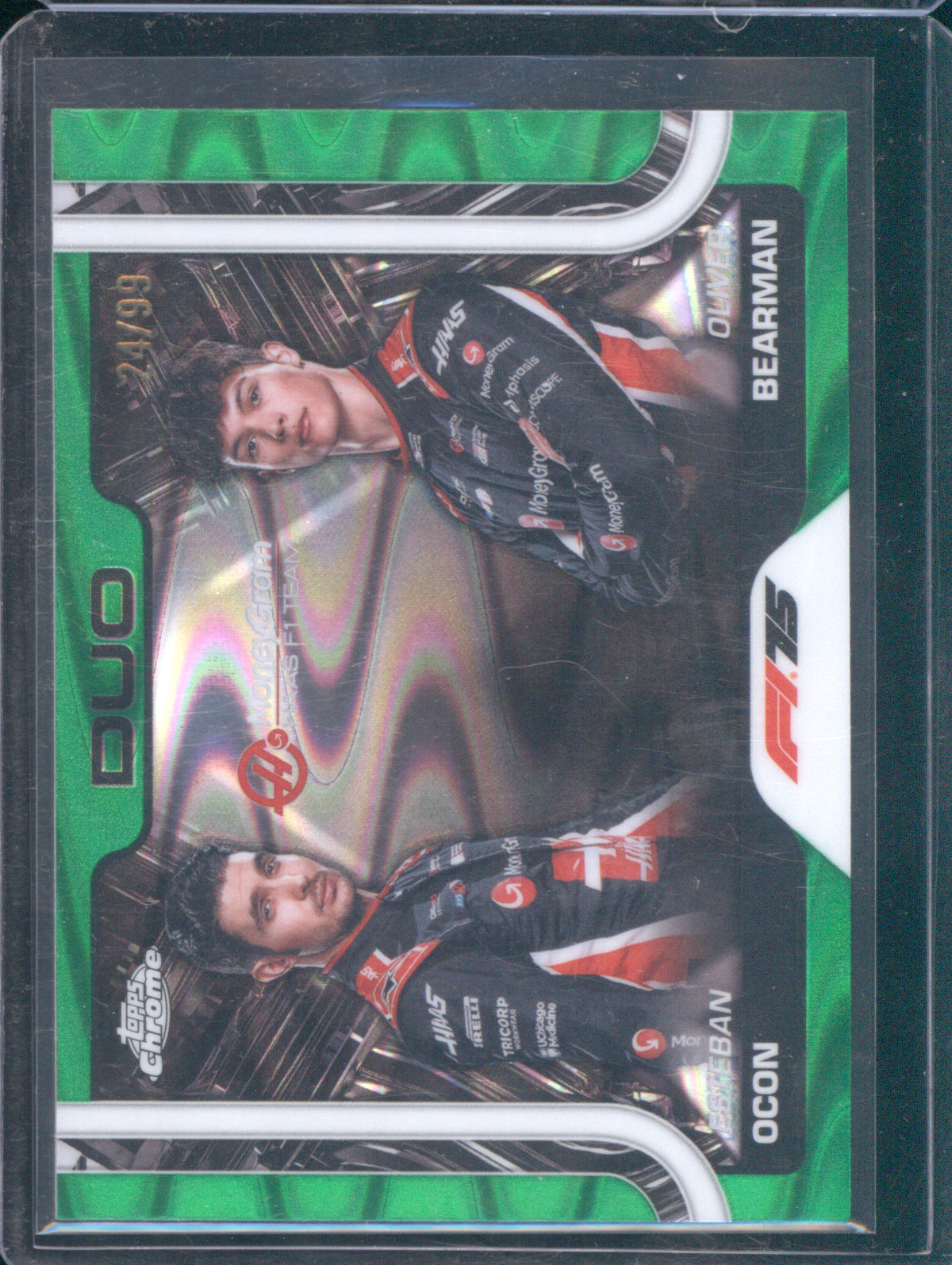 2025 Topps Chrome Formula 1 #170 Esteban Ocon / Oliver Bearman Duo — front
