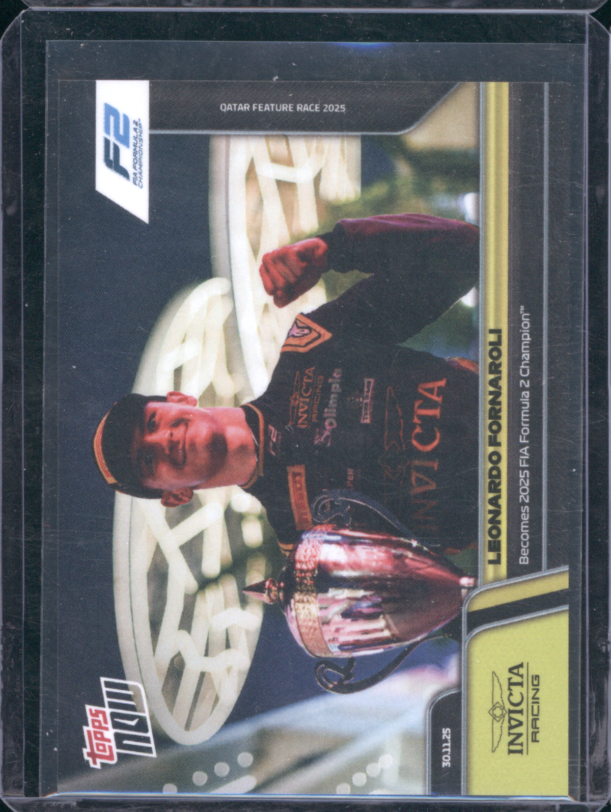 2025 Topps Now Formula 1 #85 Leonardo Fornaroli — front