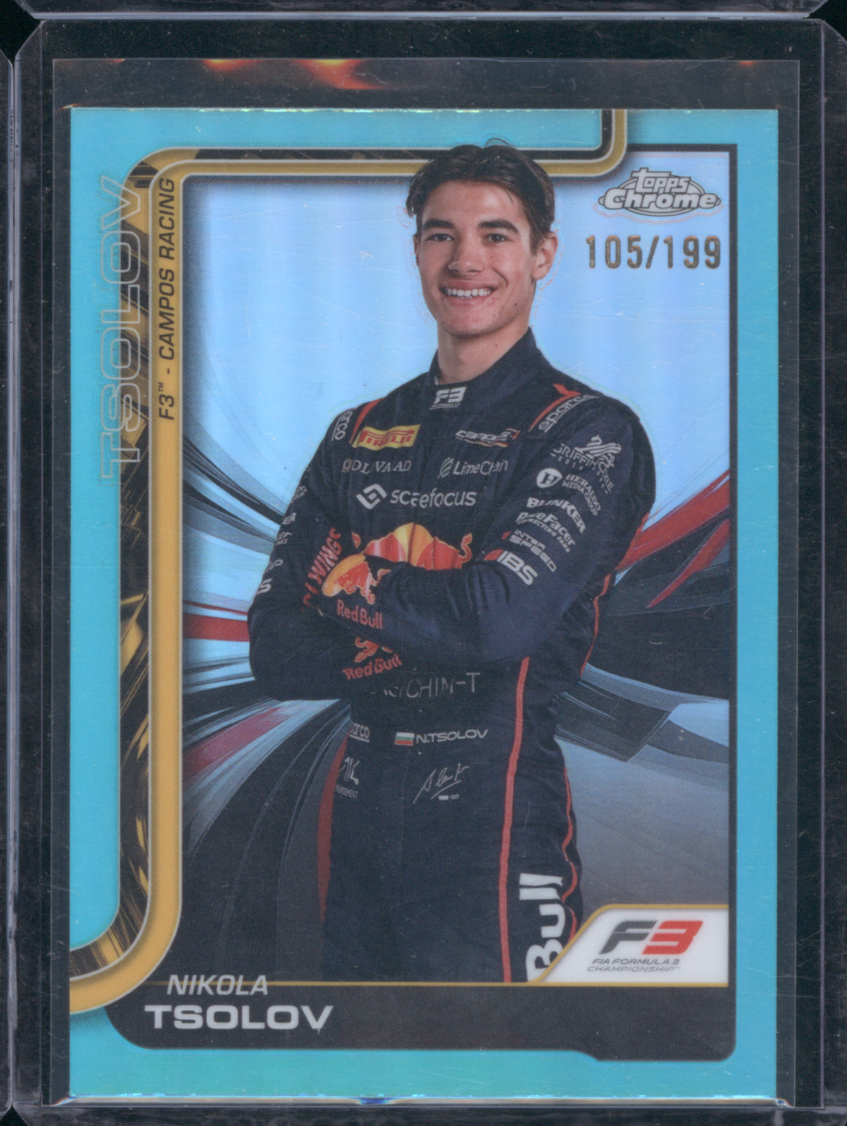 2025 Topps Chrome Formula 1 #105 Nikola Tsolov — front
