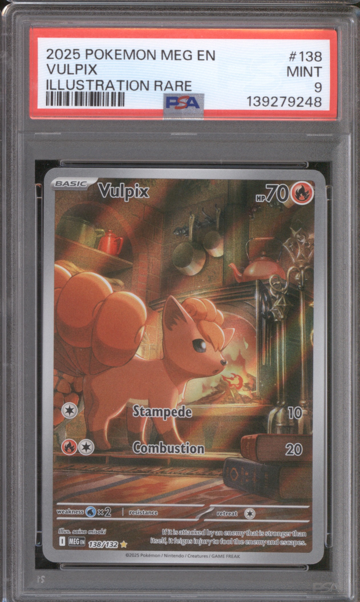 2025 Pokemon MEG EN #138 Vulpix Illustration Rare — front