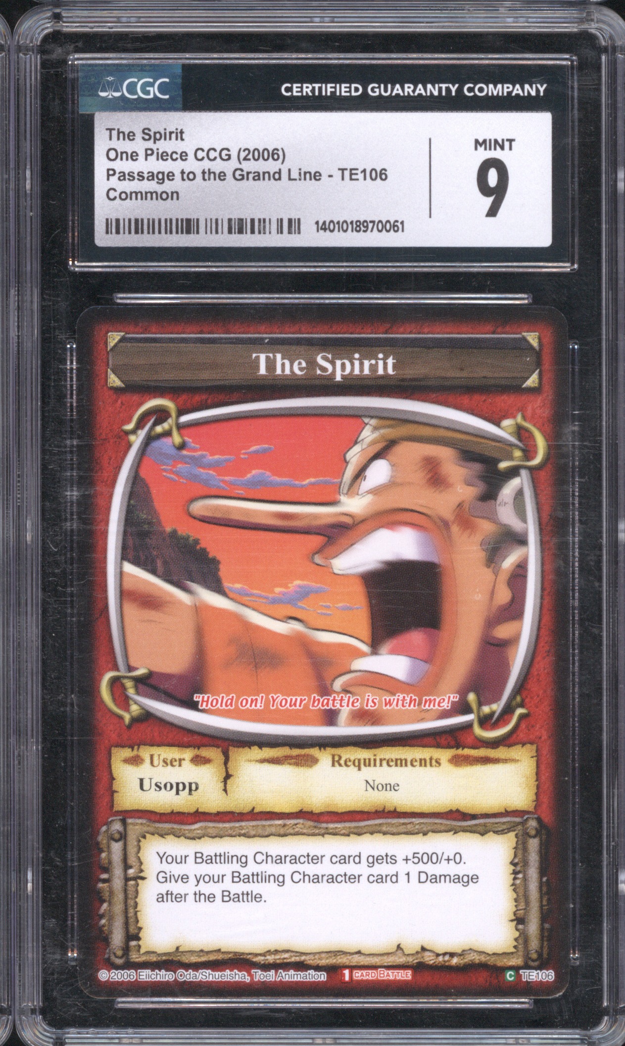 2006 One Piece CCG Passage to the Grand Line #TE106 The Spirit — front