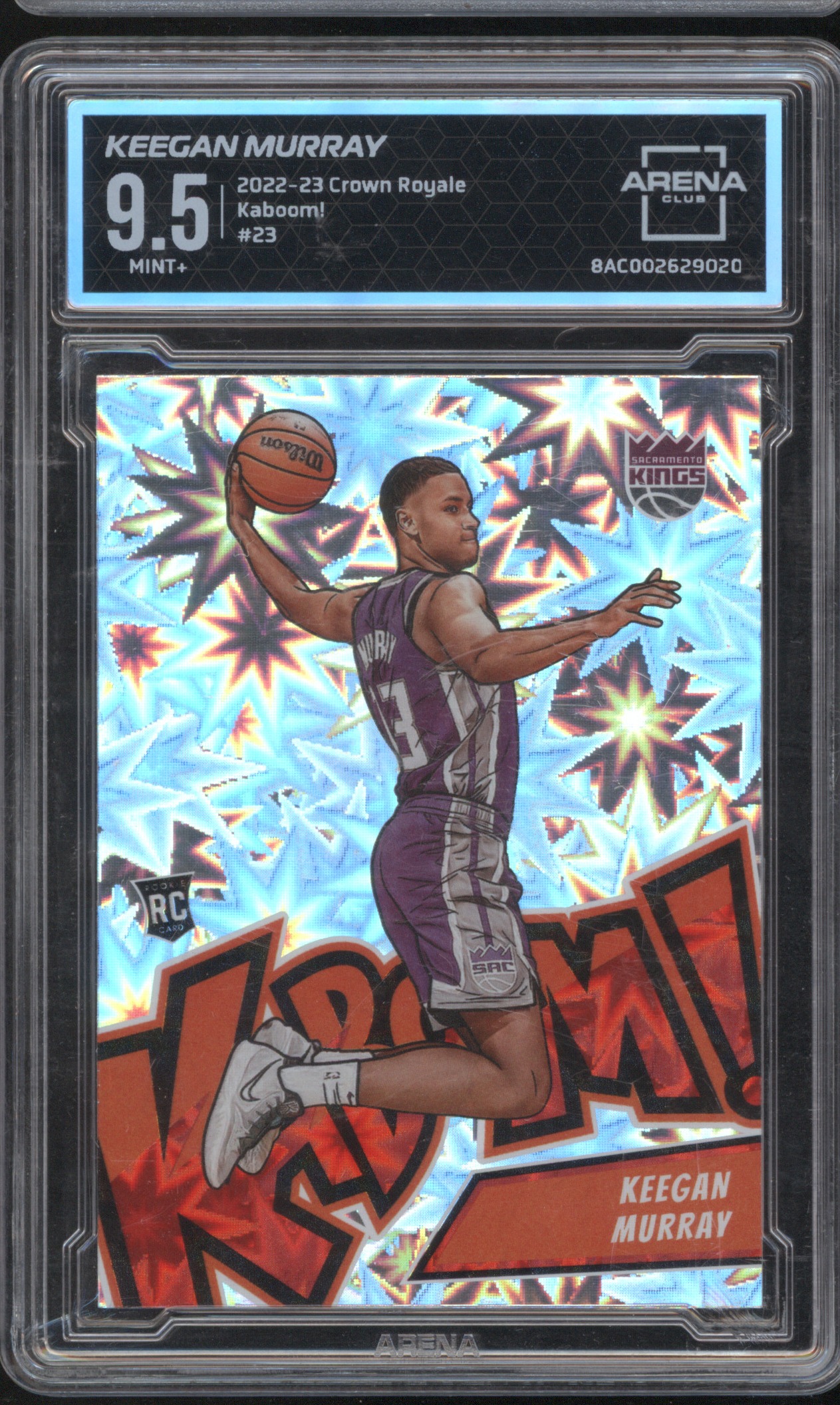2022-23 Panini Crown Royale Kaboom! #23 Keegan Murray — front