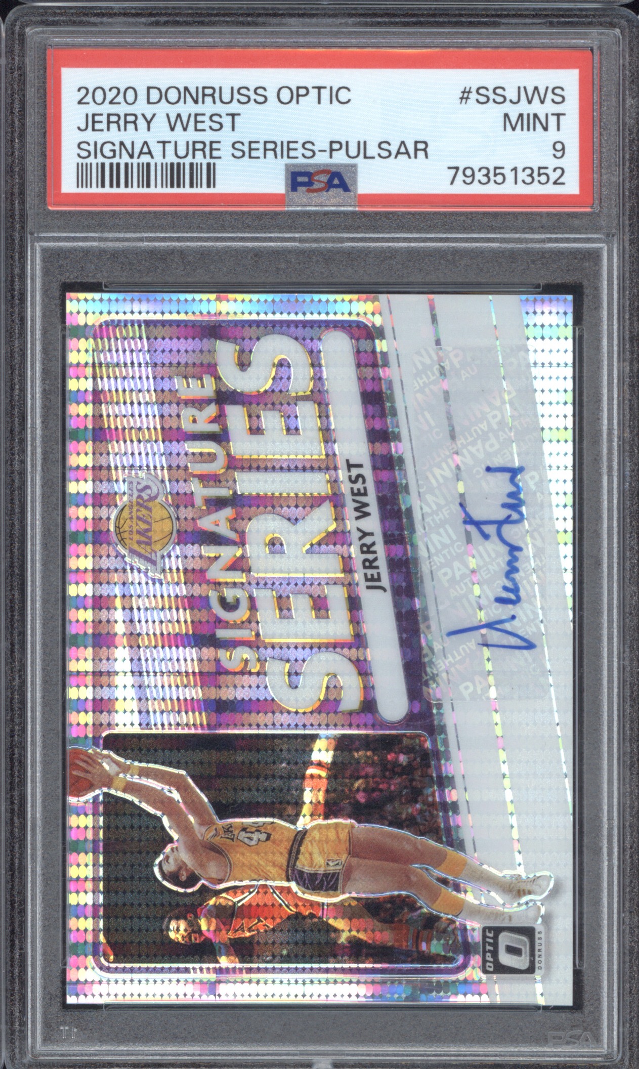 2020 Donruss Optic #SSJWS Jerry West Signature Series Pulsar — front