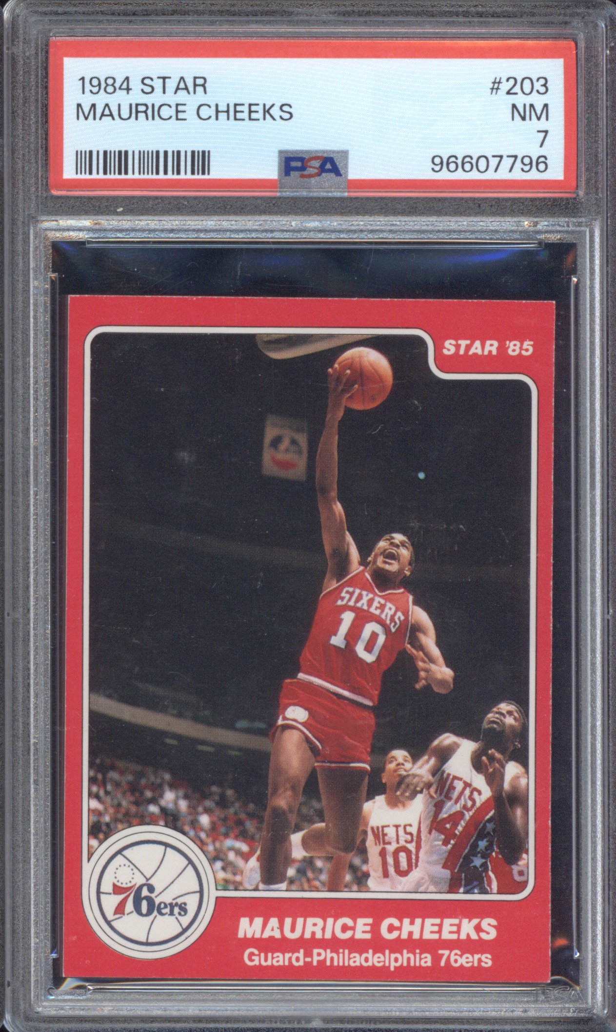 1984 Star #203 Maurice Cheeks — front