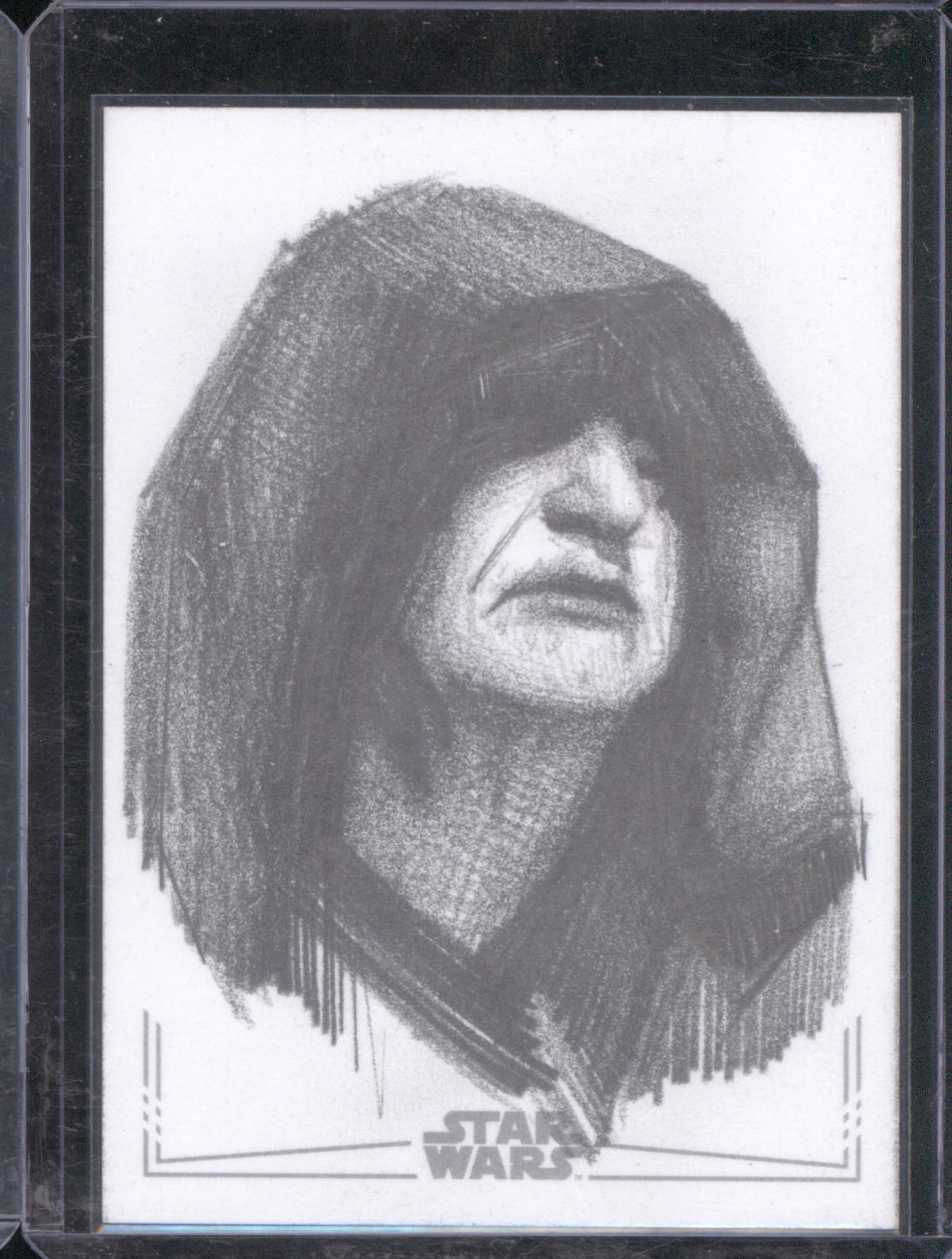2025 Topps Star Wars Emperor Palpatine Sketch Card — front