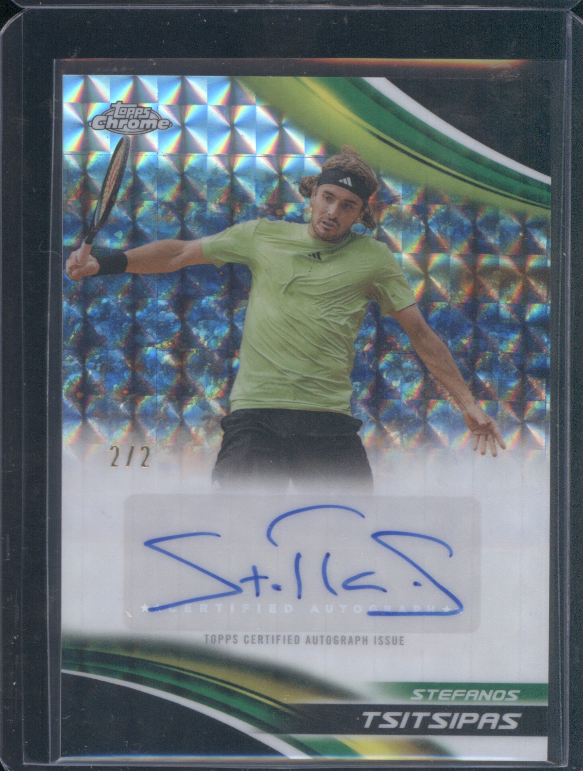 2025 Topps Chrome Tennis #CA-STS Stefanos Tsitsipas — front