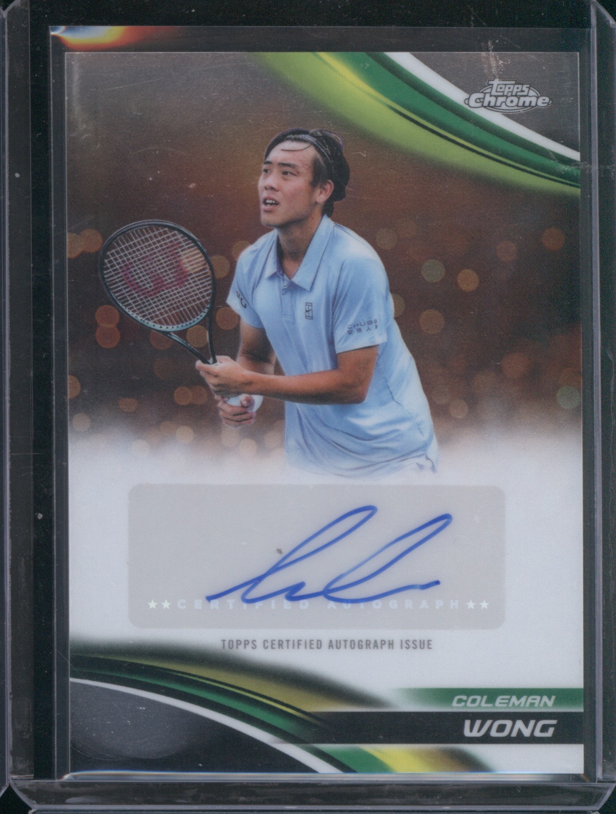 2025 Topps Chrome Tennis #CA-CWG Coleman Wong — front