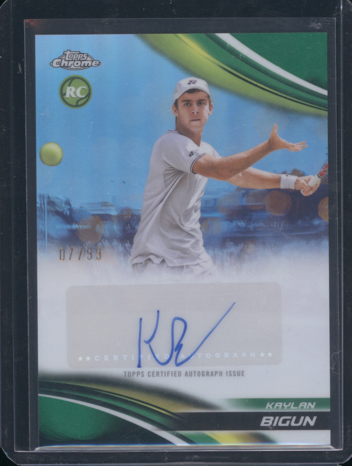 2025 Topps Chrome Tennis #CA-KBN Kaylan Bigun — front