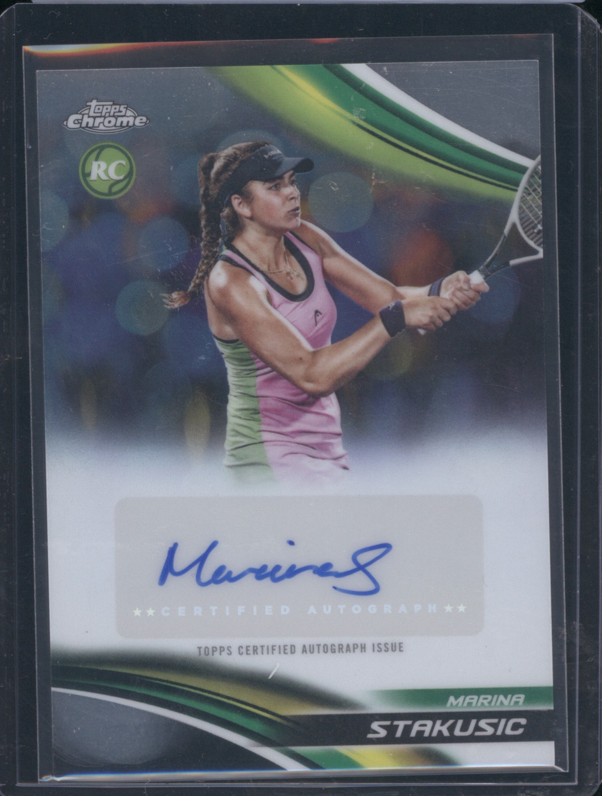 2025 Topps Chrome Tennis #CA-MSC Marina Stakusic — front