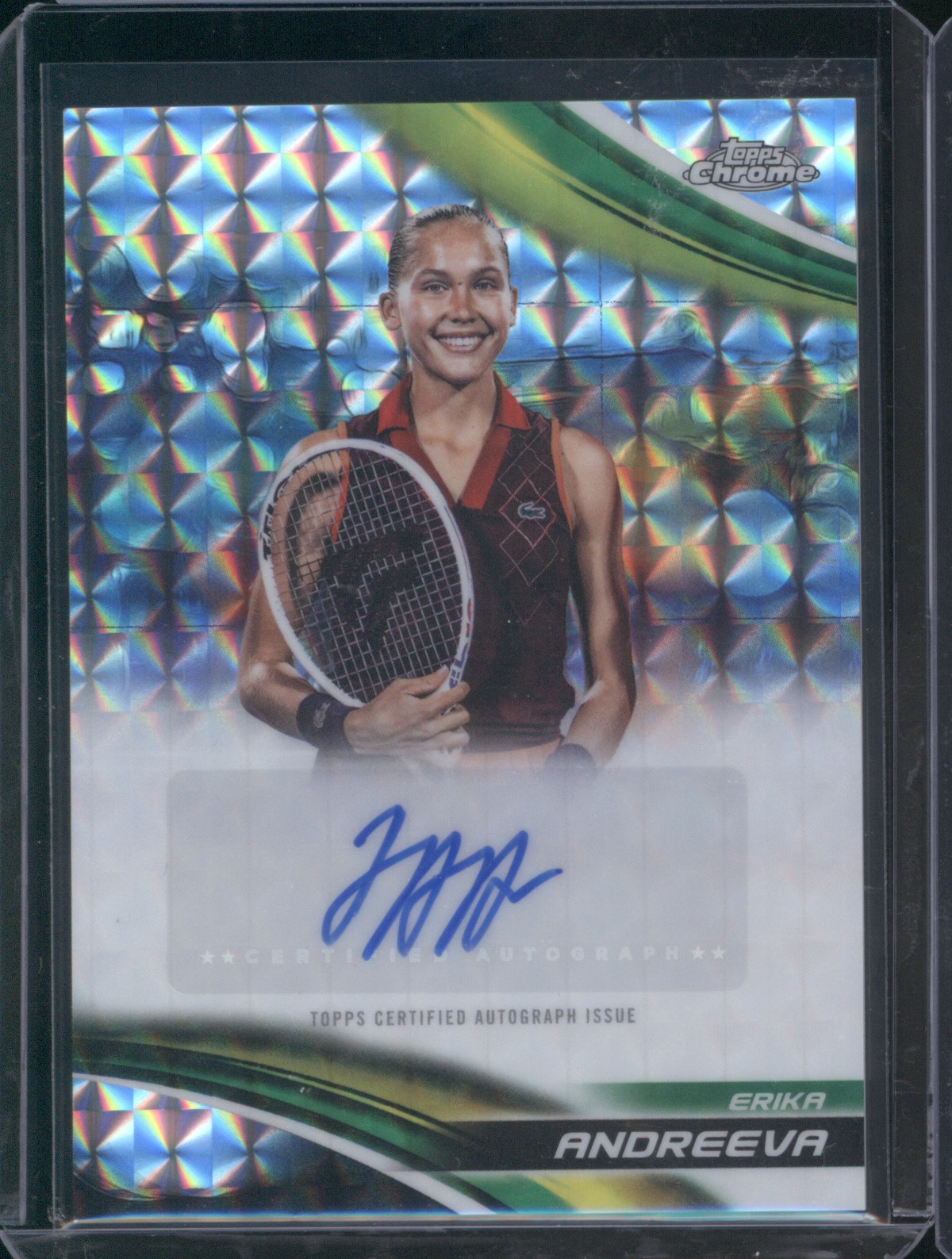 2025 Topps Chrome Tennis #CA-EAA Erika Andreeva — front