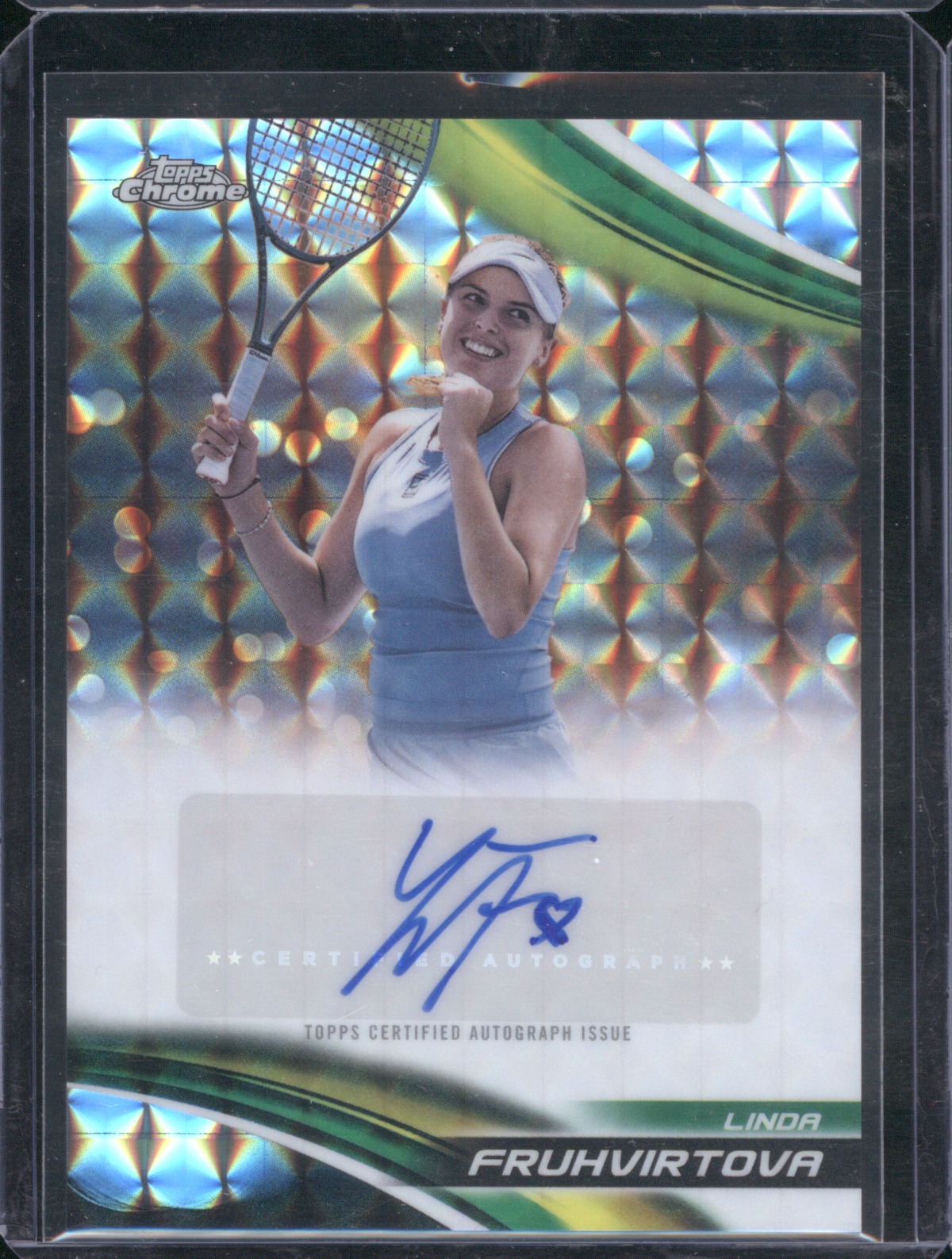 2025 Topps Chrome Tennis #CA-LFA Linda Fruhvirtova — front