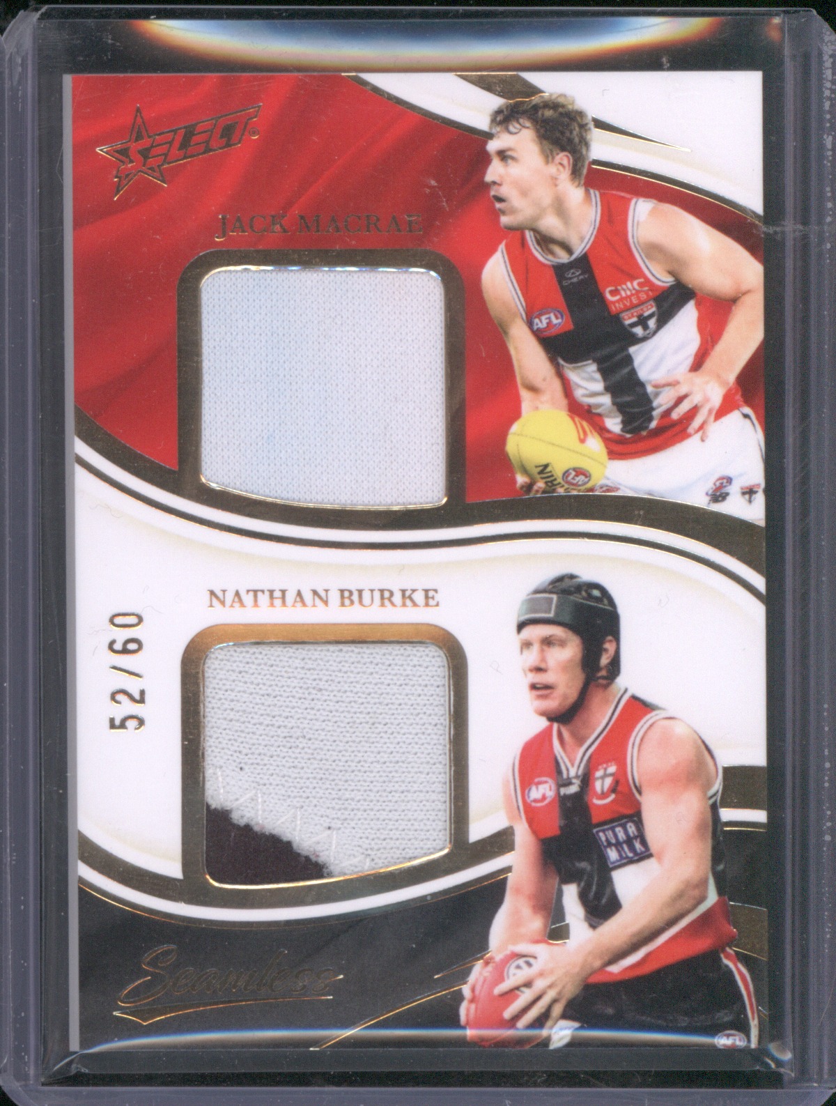 2022 Select Seamless Dual Jersey #52/60 Jack Macrae Nathan Burke — front