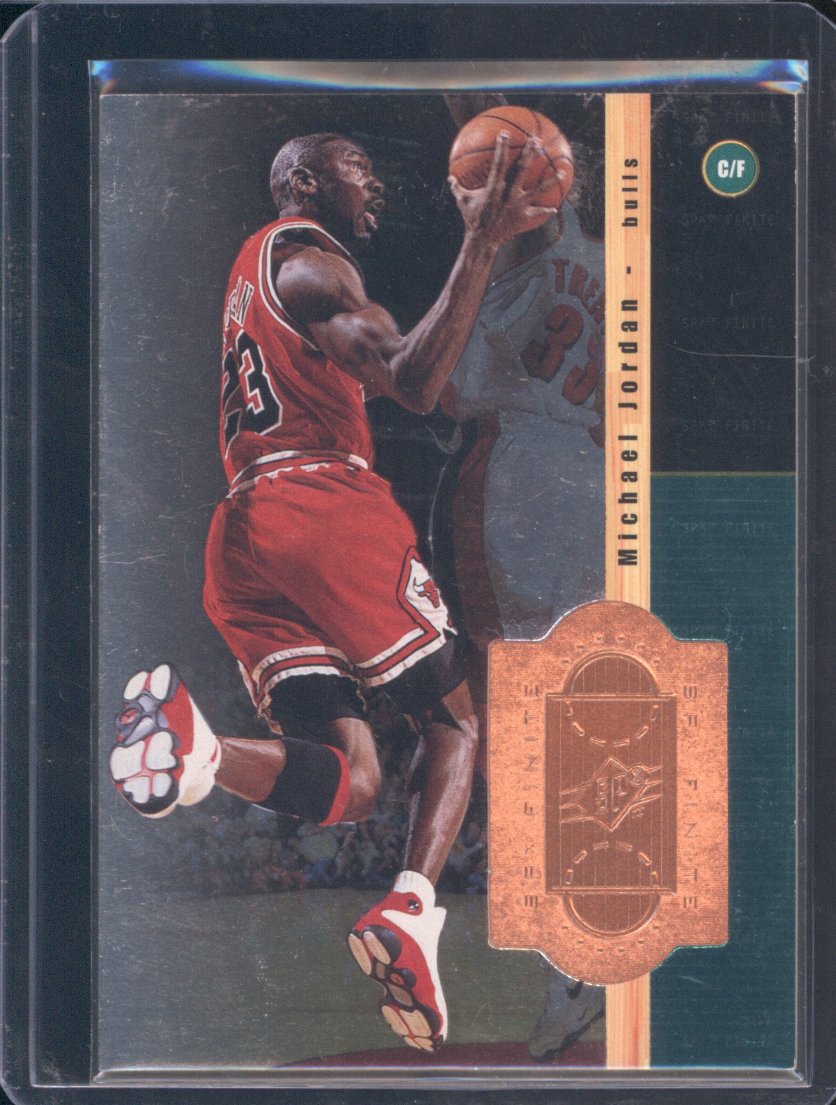 1998-99 Upper Deck SPx Finite #1 Michael Jordan — front