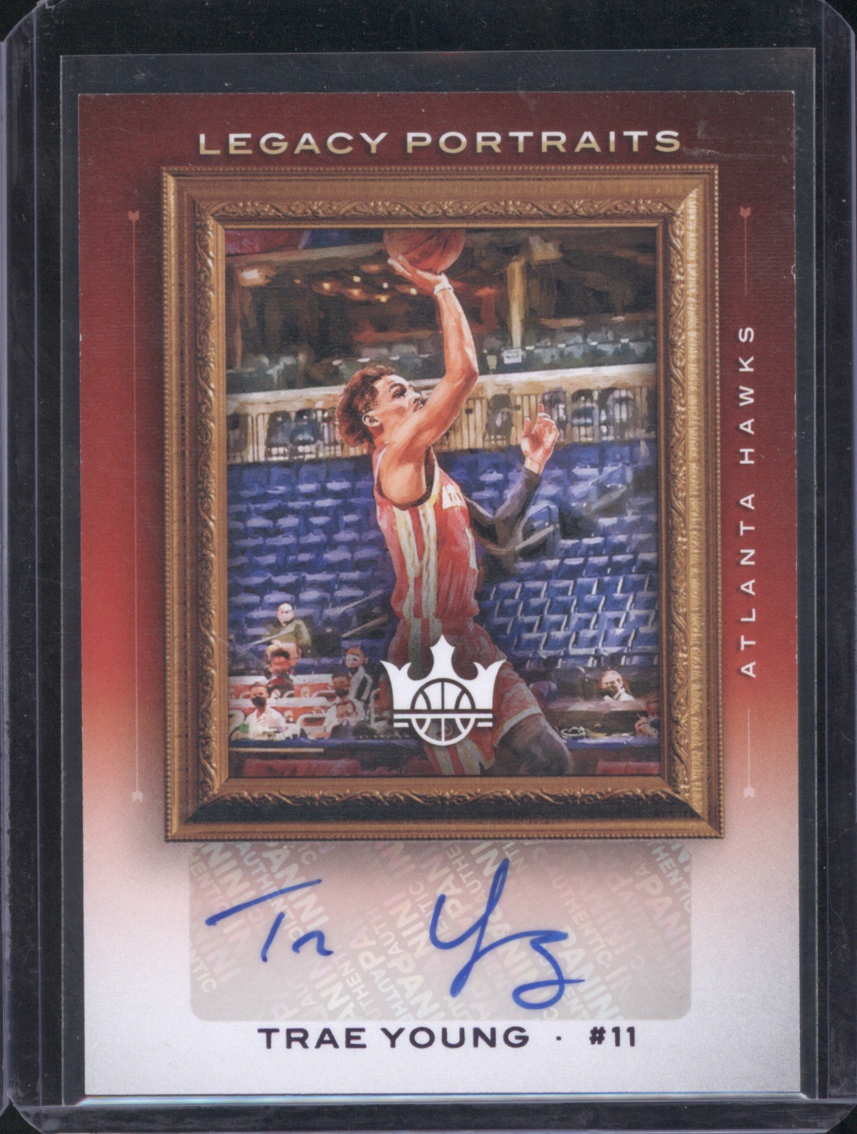 2020-21 Panini Court Kings Legacy Portraits #LP-TRY Trae Young — front
