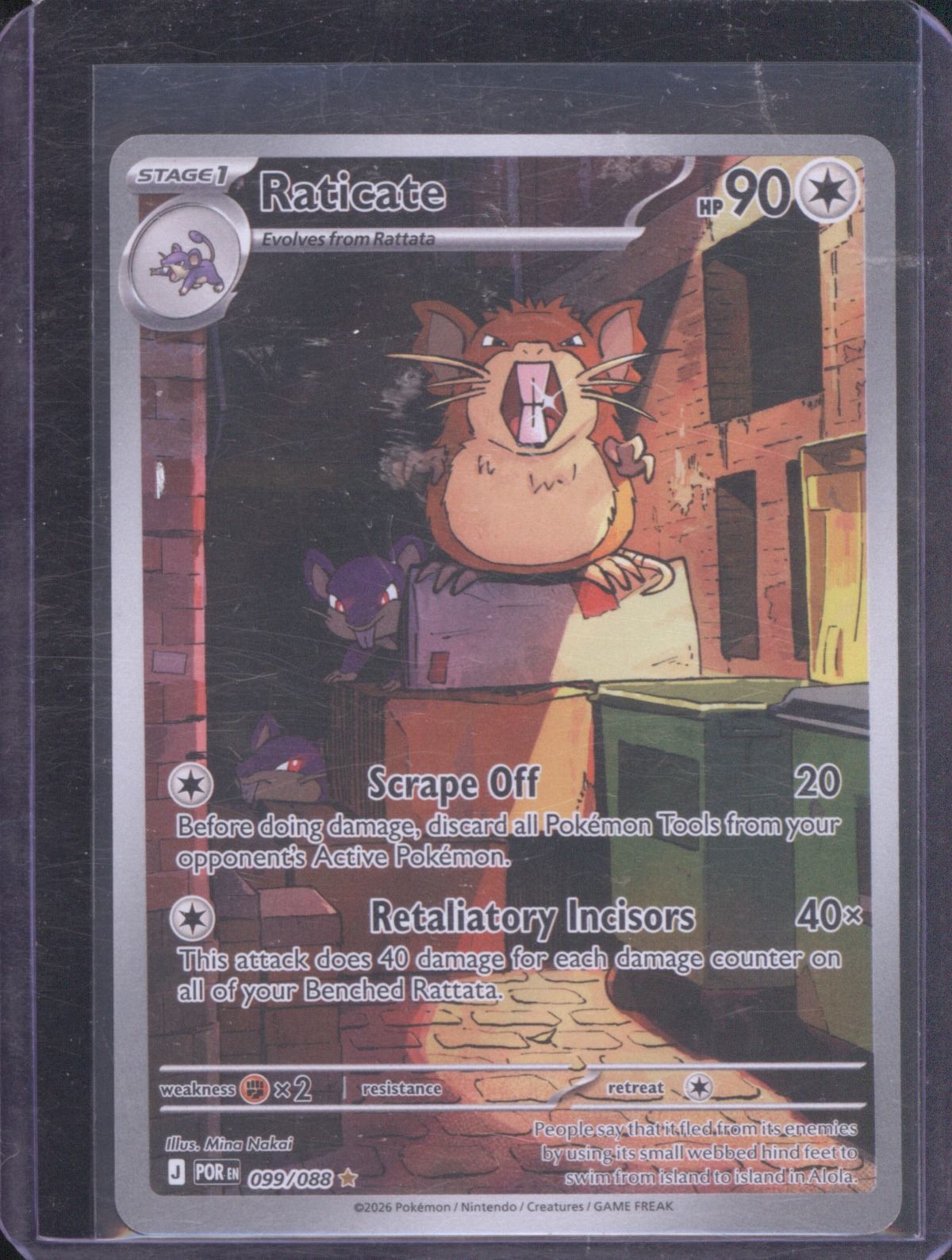 2026 Pokemon Perfect Order #099/088 Raticate — front