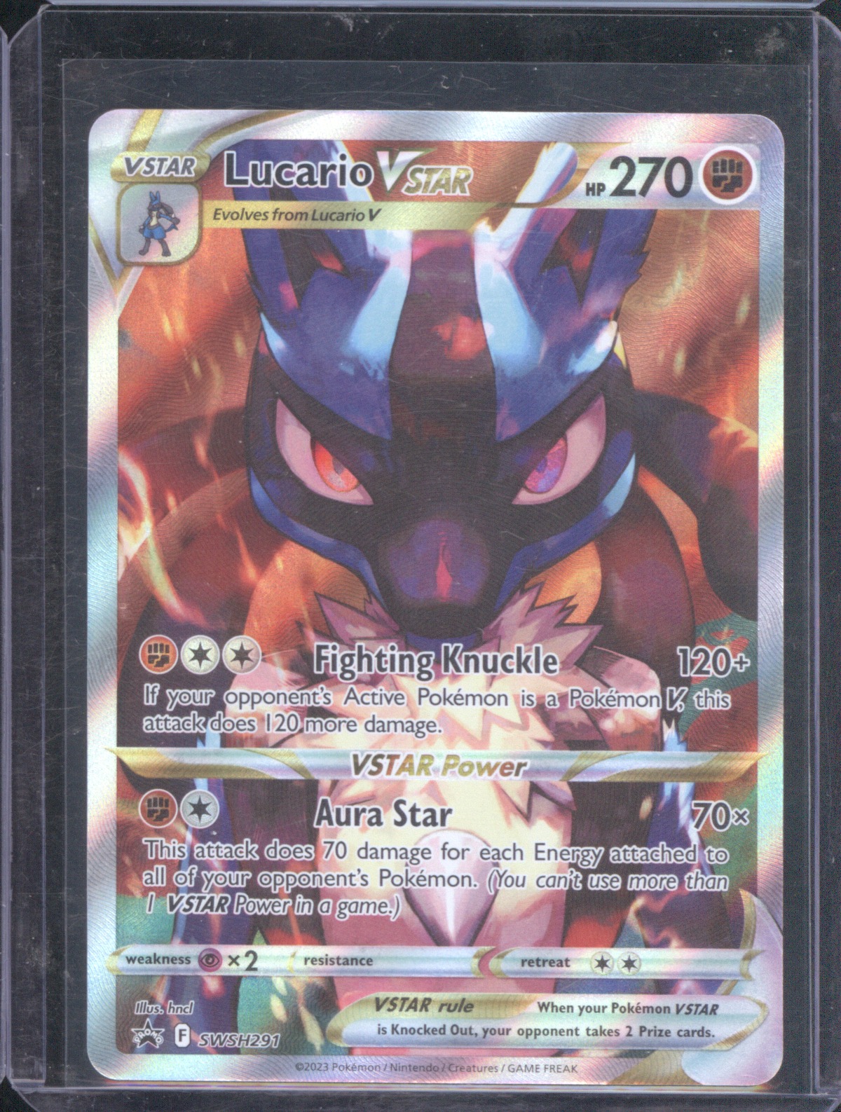 2023 Pokémon SWSH291 Lucario VSTAR — front