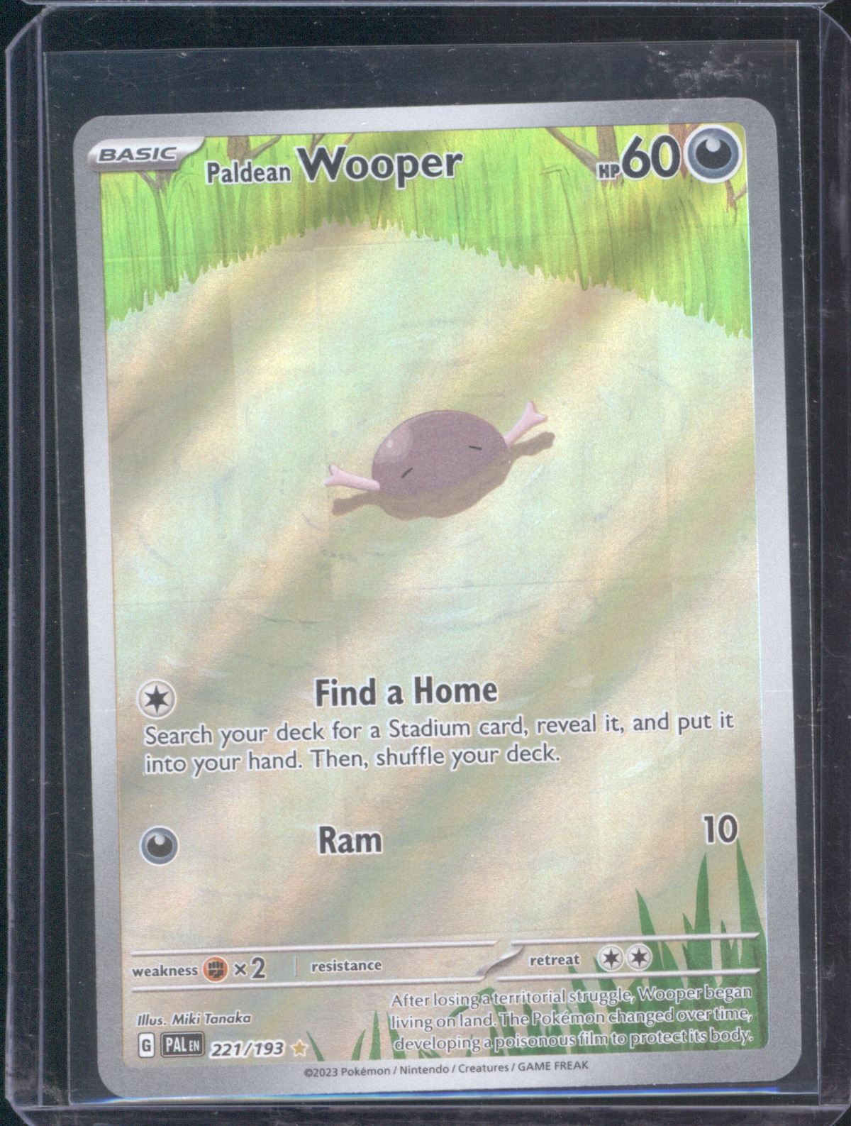 2023 Pokémon SV02: Paldea Evolved #221 Paldean Wooper — front