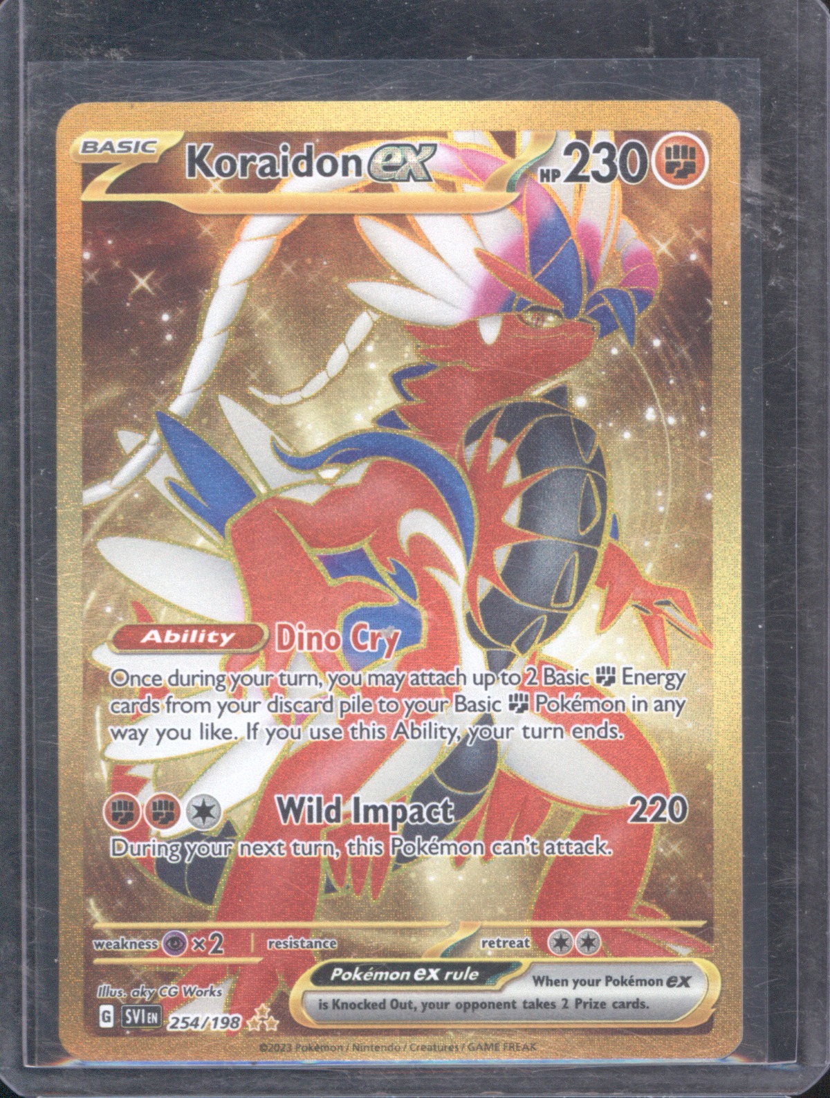2023 Pokémon SV01: Scarlet & Violet Base Set #254 Koraidon ex — front