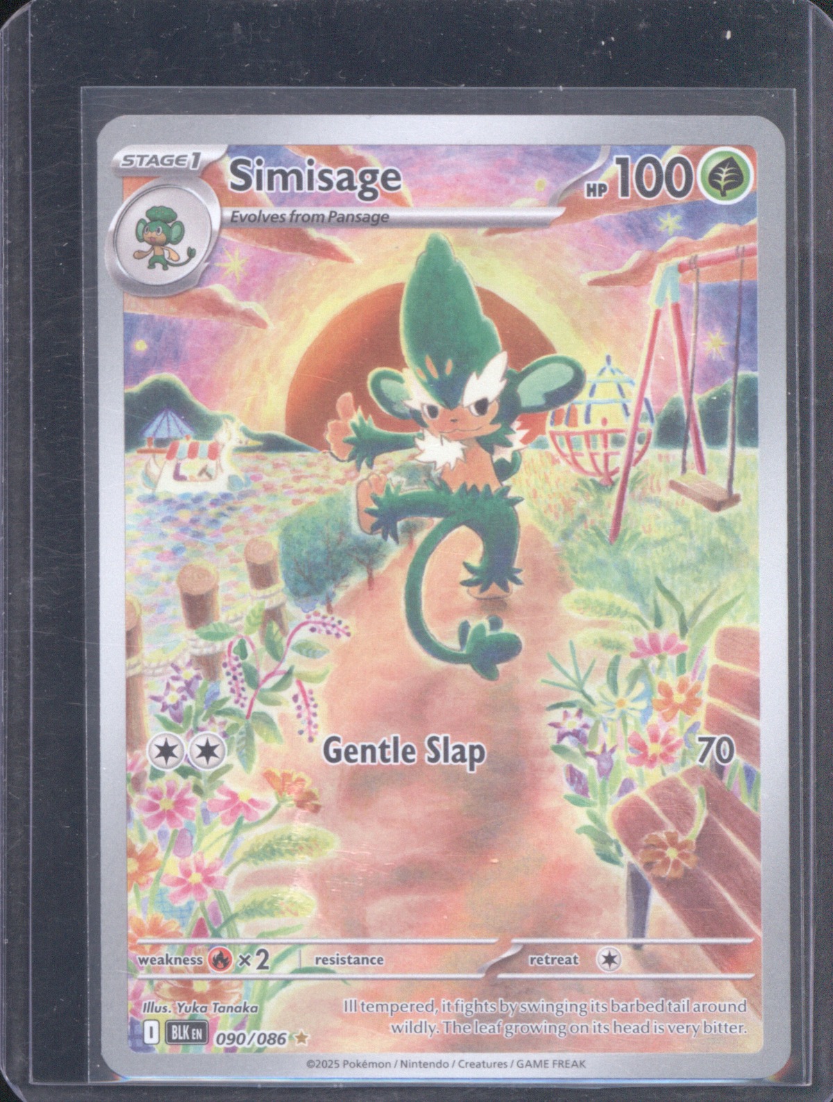 2025 Pokémon SV: Black Bolt #090 Simisage — front