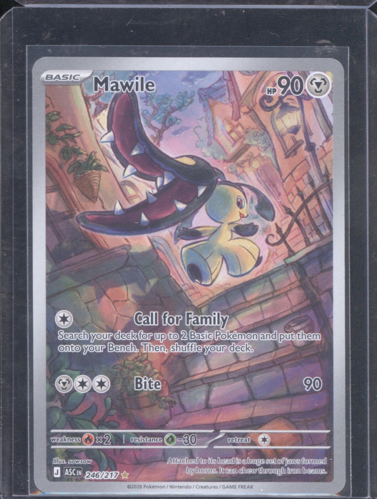 2026 Pokemon Ascended Heroes #246 Mawile Illustration Rare — front