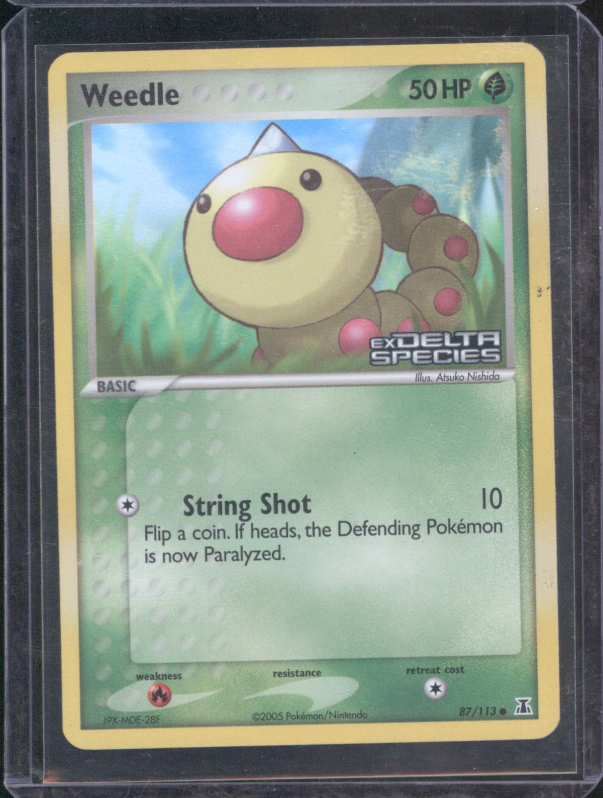 2005 Pokémon Delta Species #87 Weedle — front