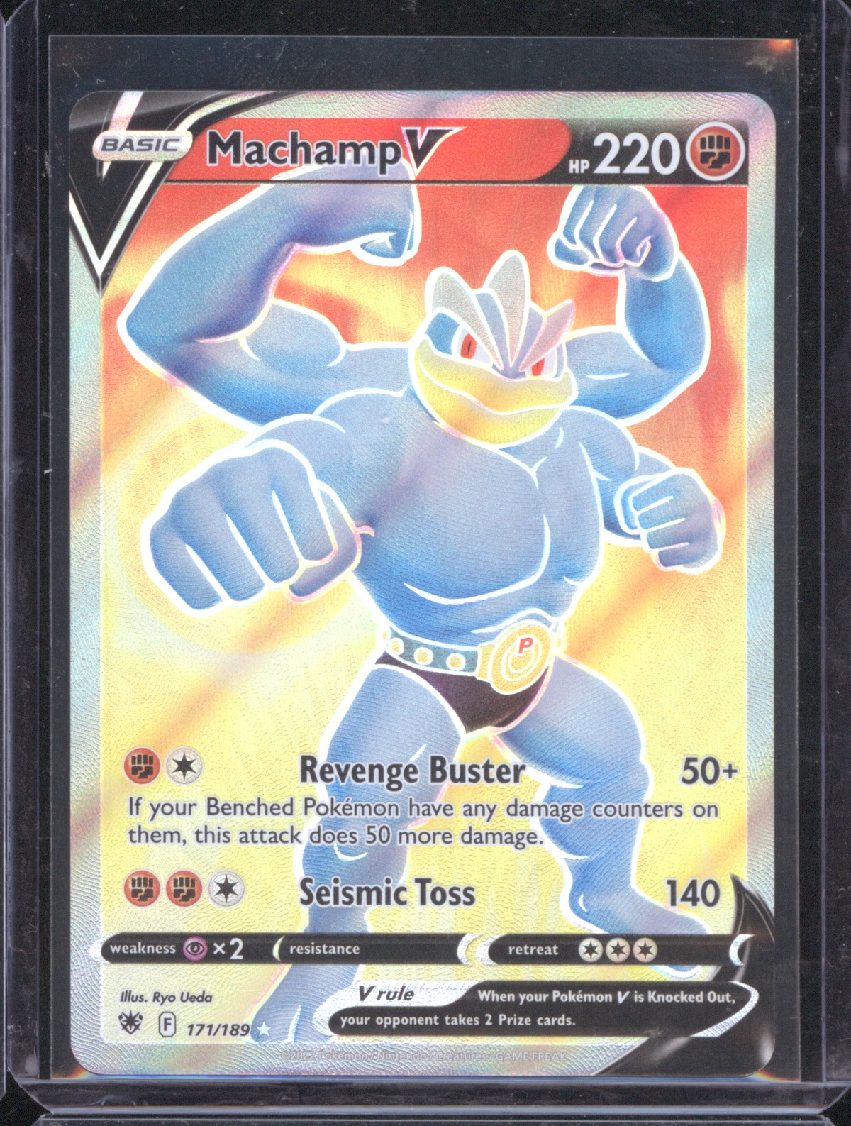 2022 Pokémon #171 Machamp V — front