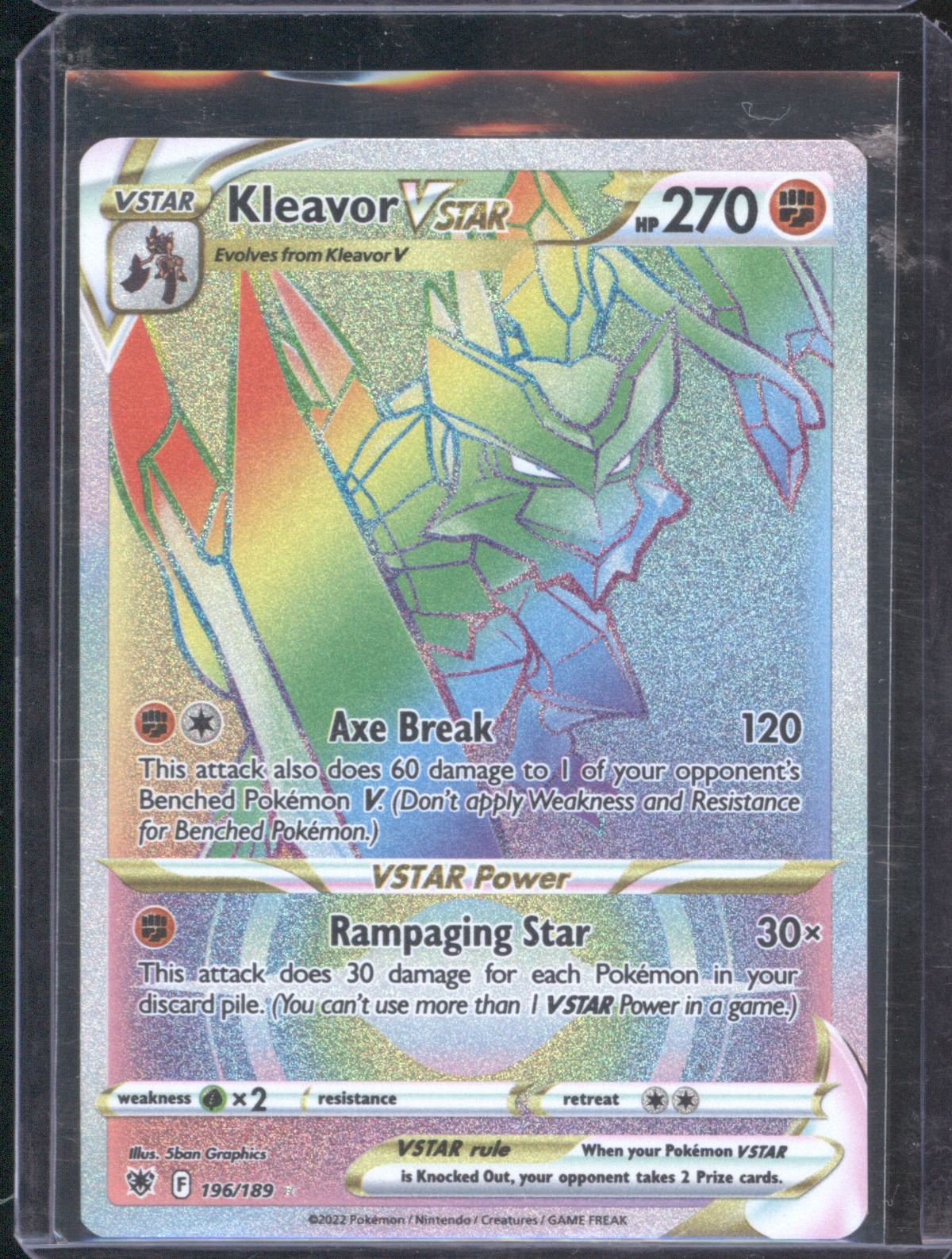 2022 Pokémon #196 Kleavor VSTAR — front