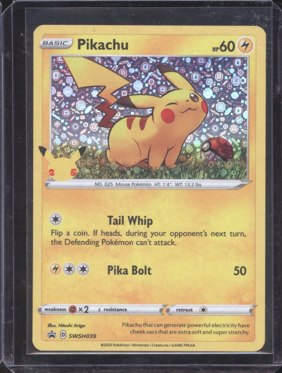 2020 Pokémon SWSH039 Pikachu — front