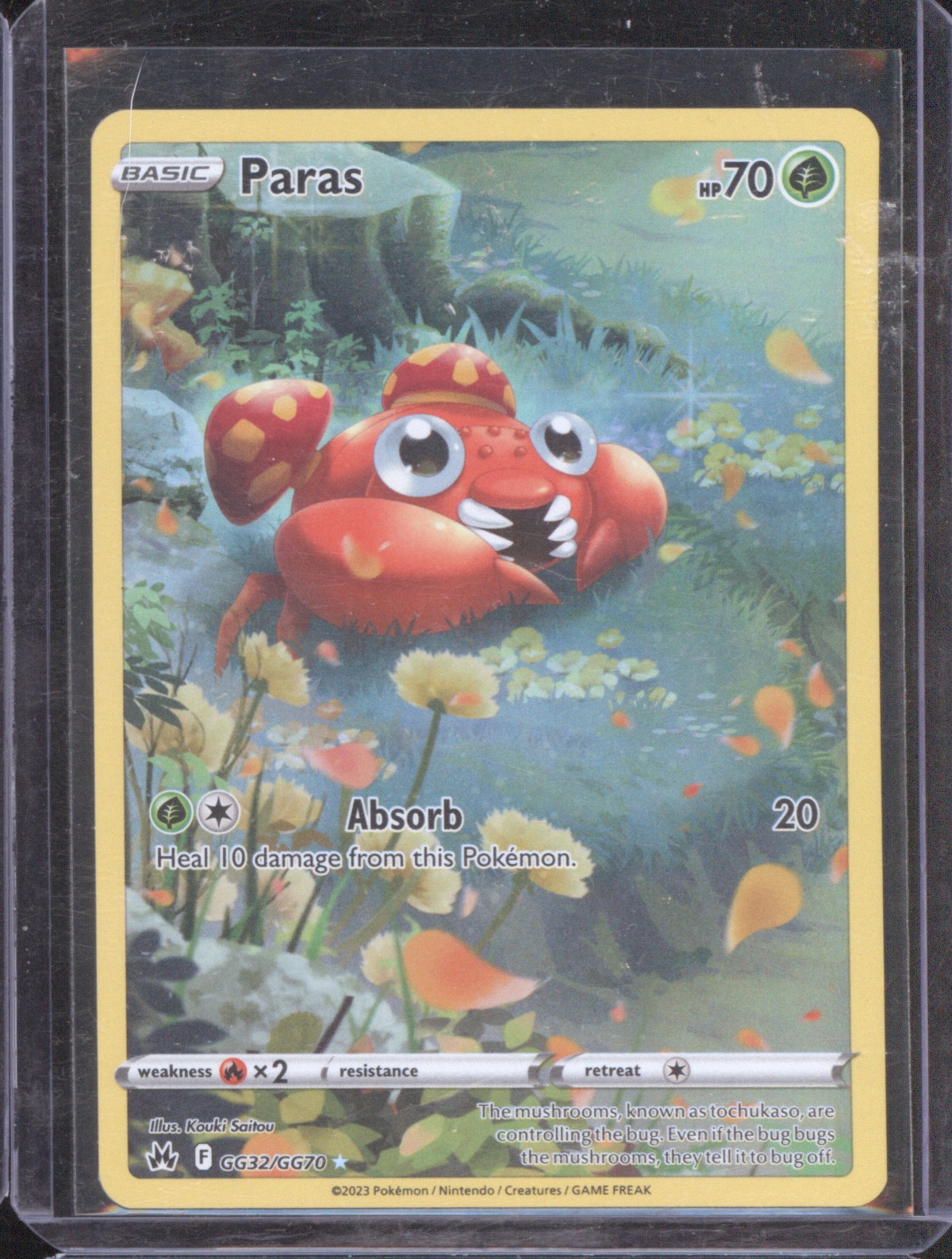 2023 Pokemon Crown Zenith Galarian Gallery #GG32 Paras — front