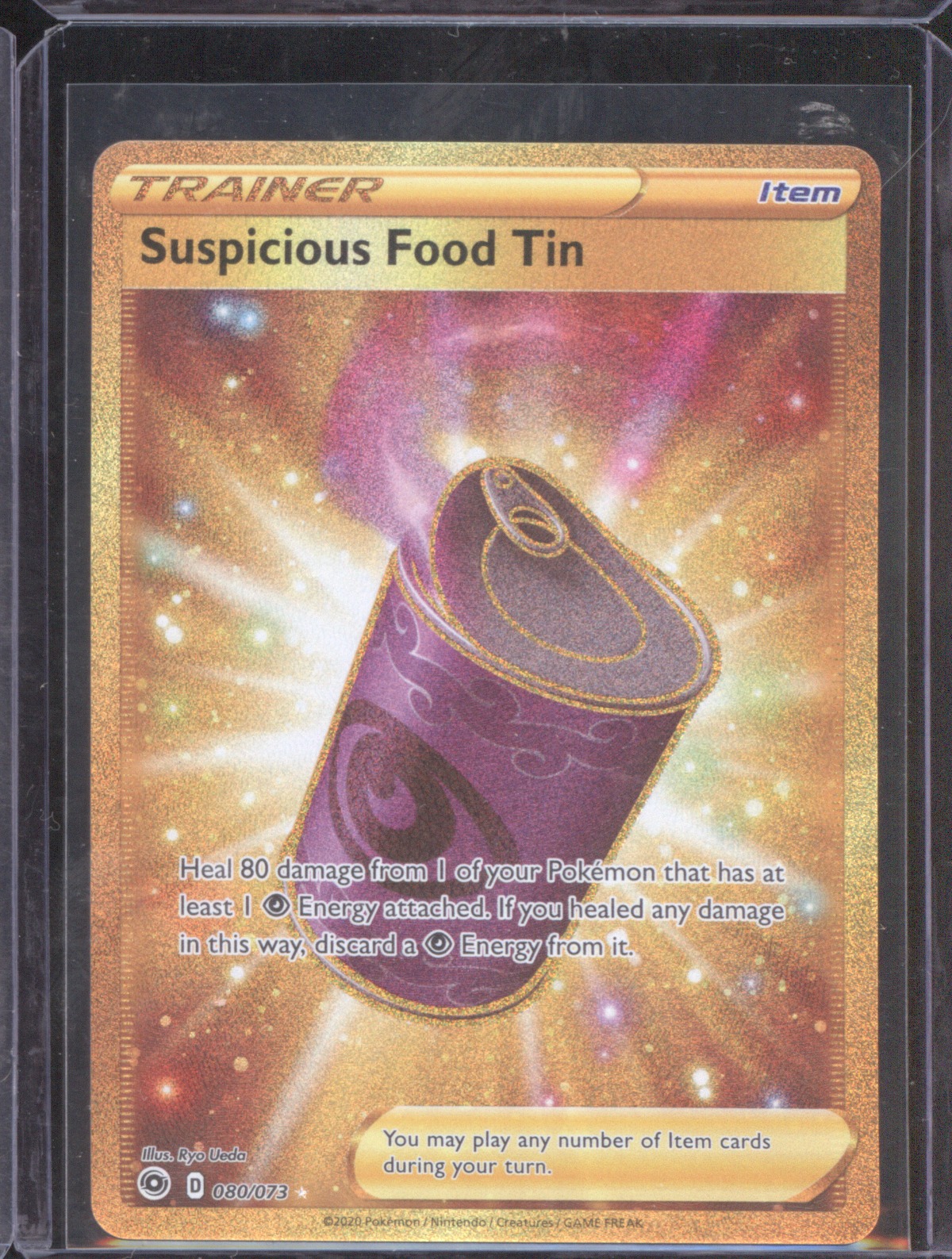 2020 Pokémon Champion's Path #80 Suspicious Food Tin — front