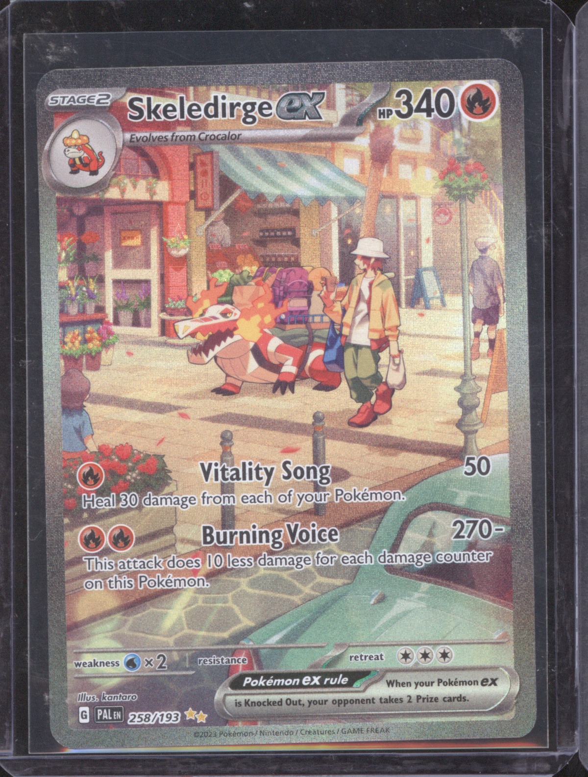 Skeledirge ex 258/193 SV02: Paldea Evolved — front