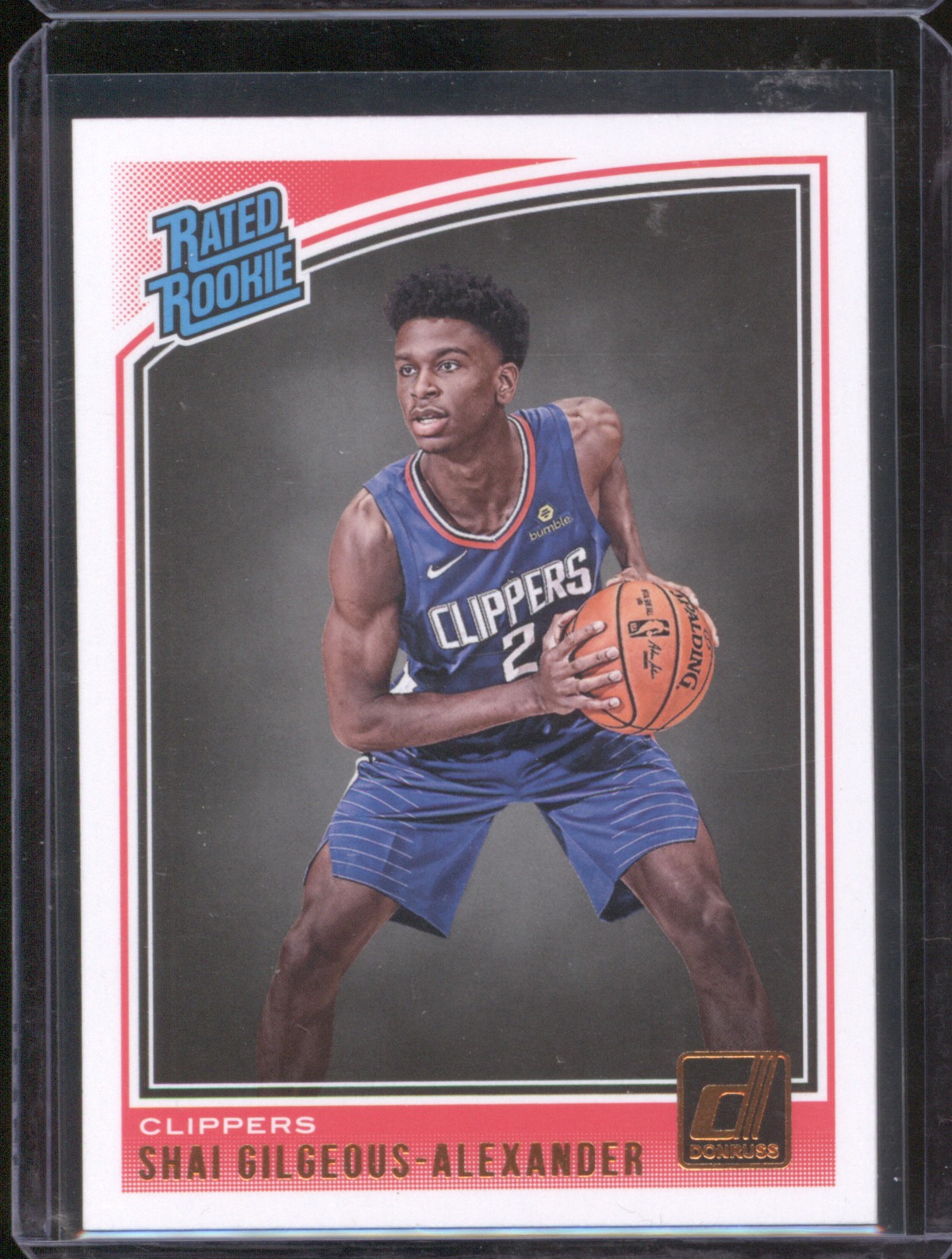 2018-19 Donruss #162 Shai Gilgeous-Alexander Rated Rookie — front